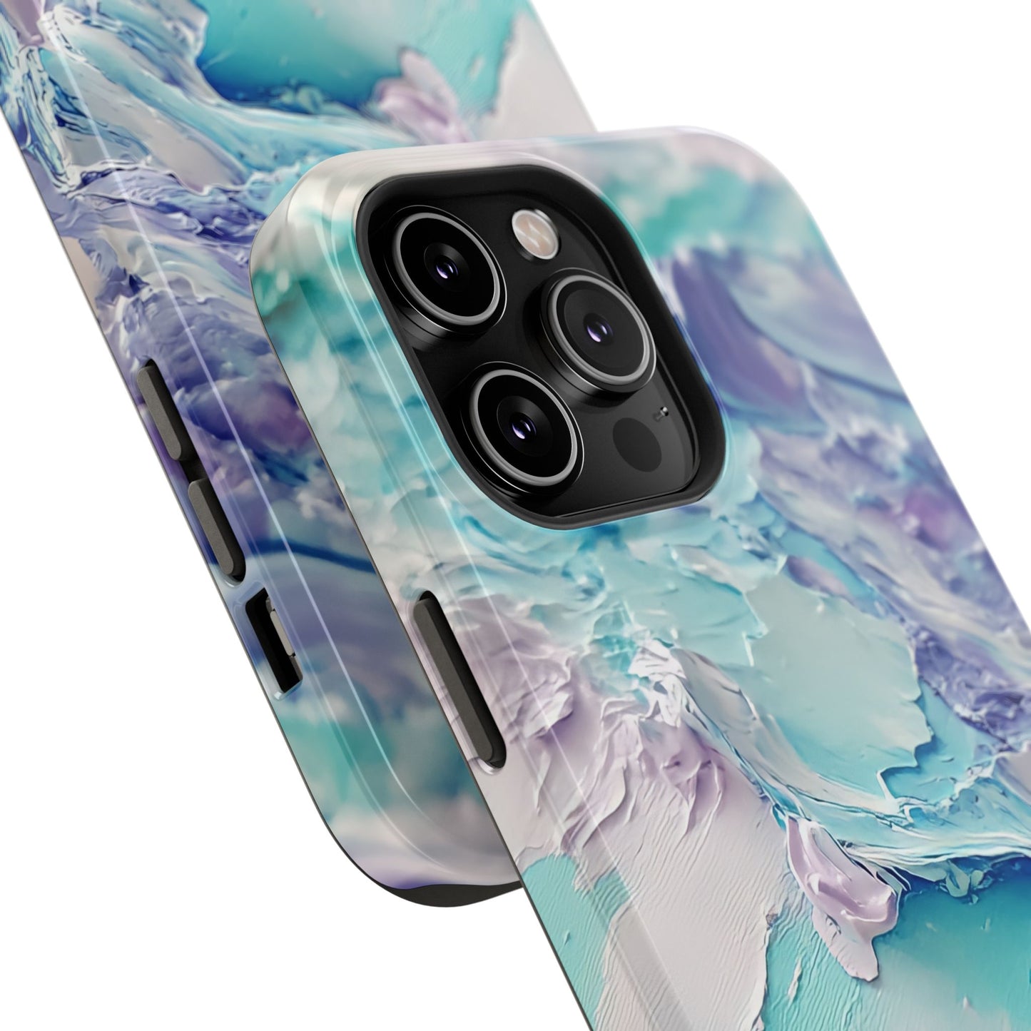 Aqua Abstract Impact-Resistant Phone Case