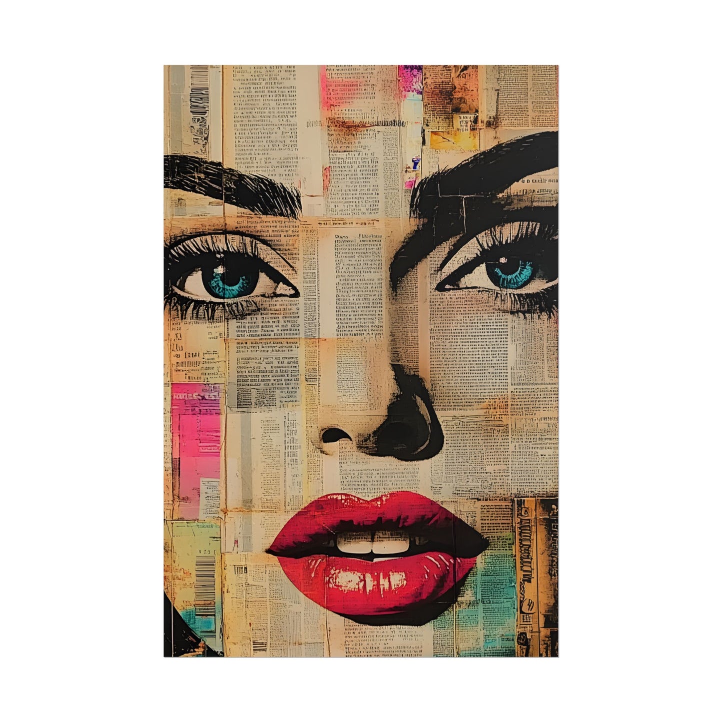 Retro Pop Culture Woman Poster 13 , Comic Wall Art