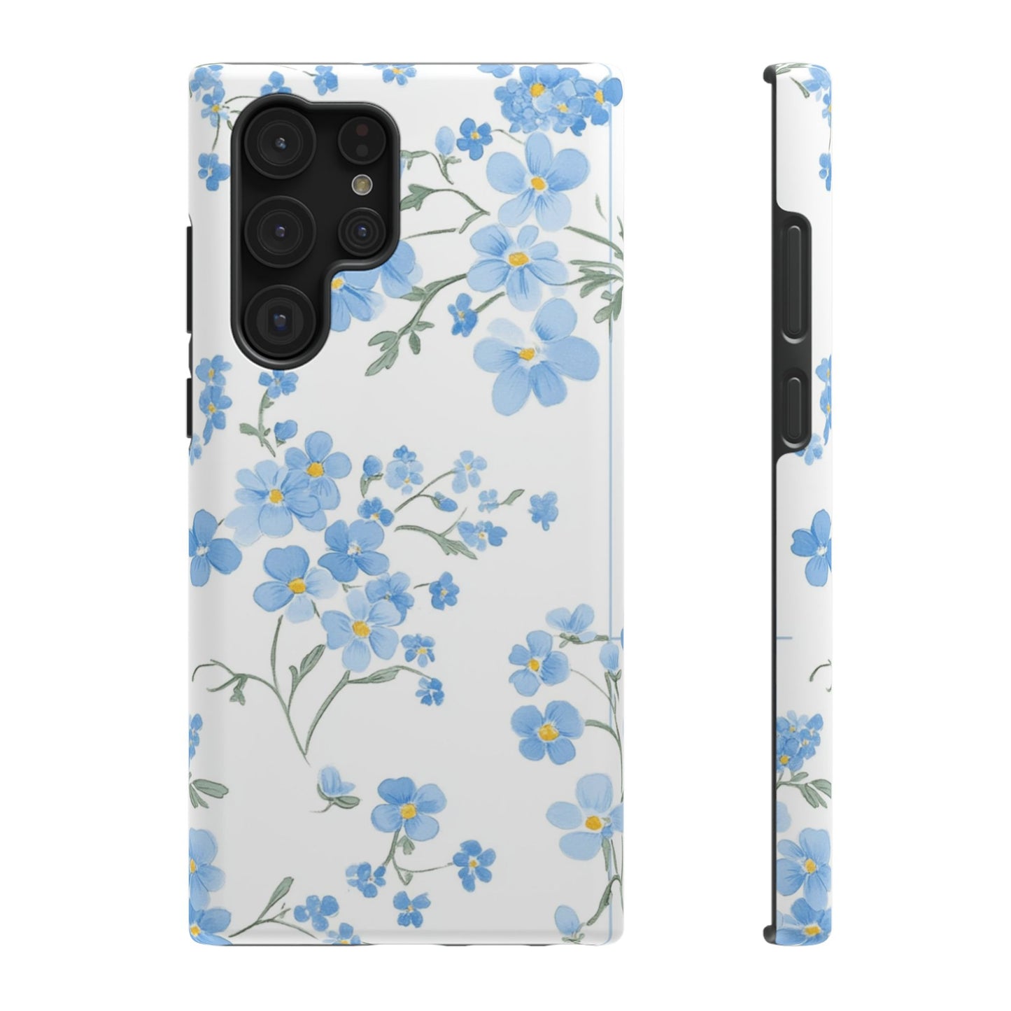 Blue Flower Design Floral Phone Case
