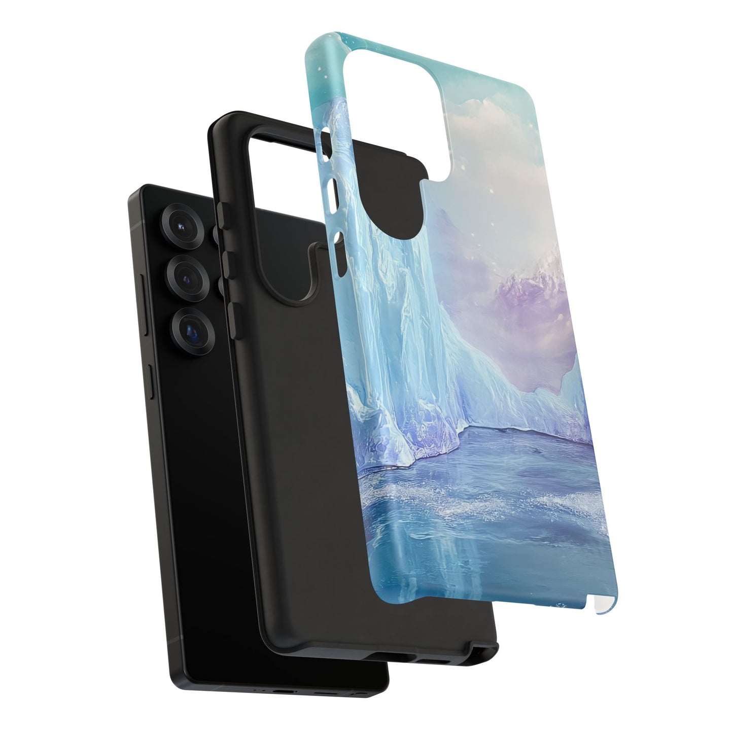 Artistic Phone Case with Iceberg Design