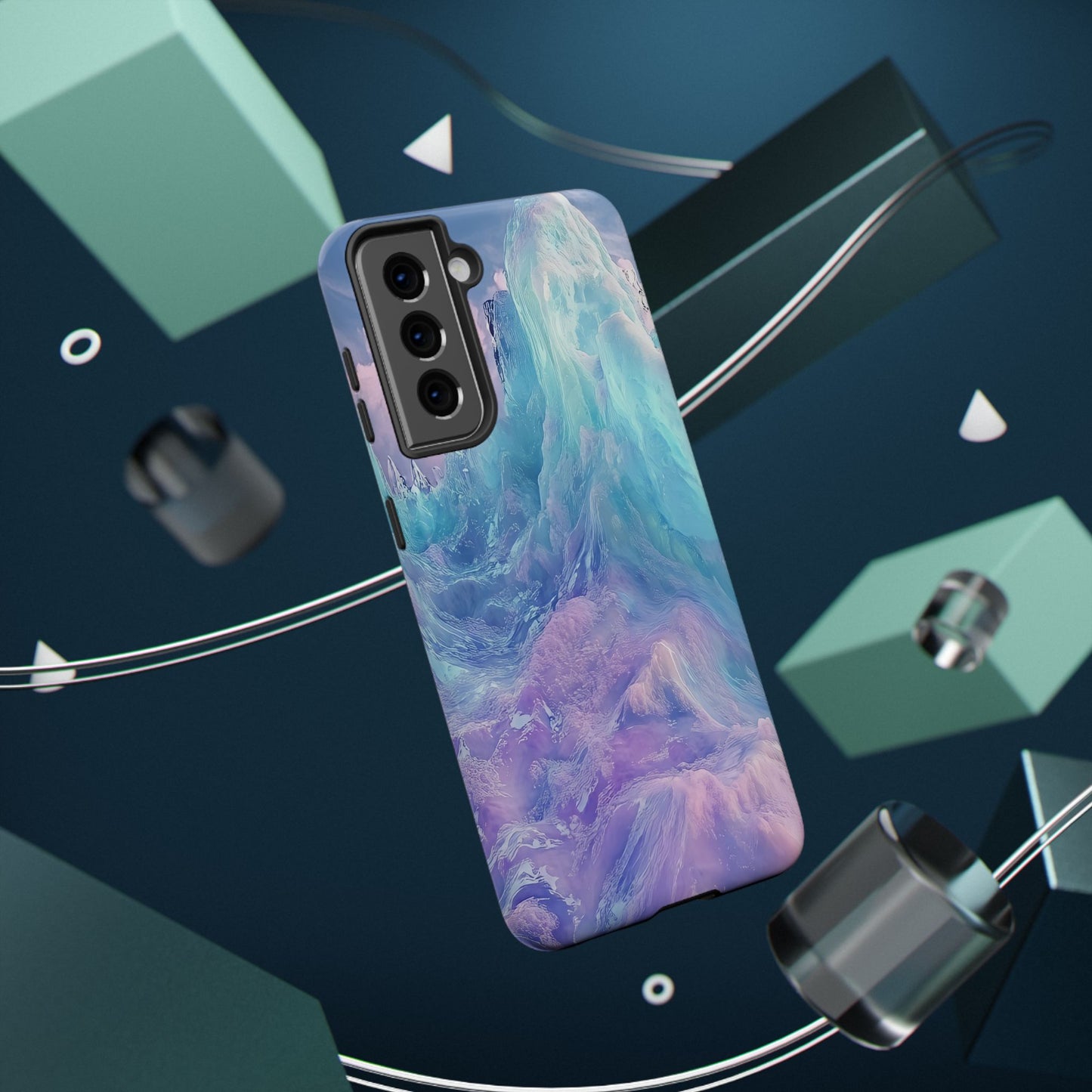 Phone Case - Colorful Abstract Waves Design