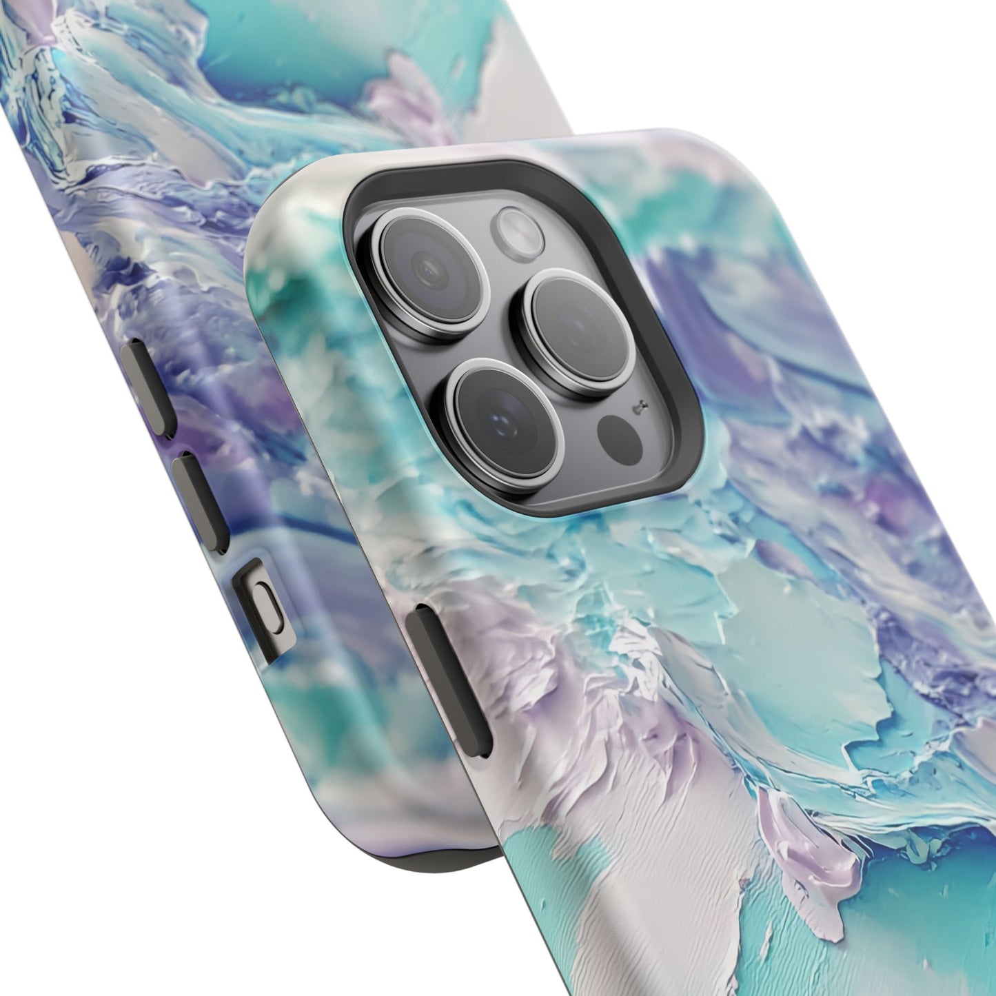 Aqua Abstract Impact-Resistant Phone Case