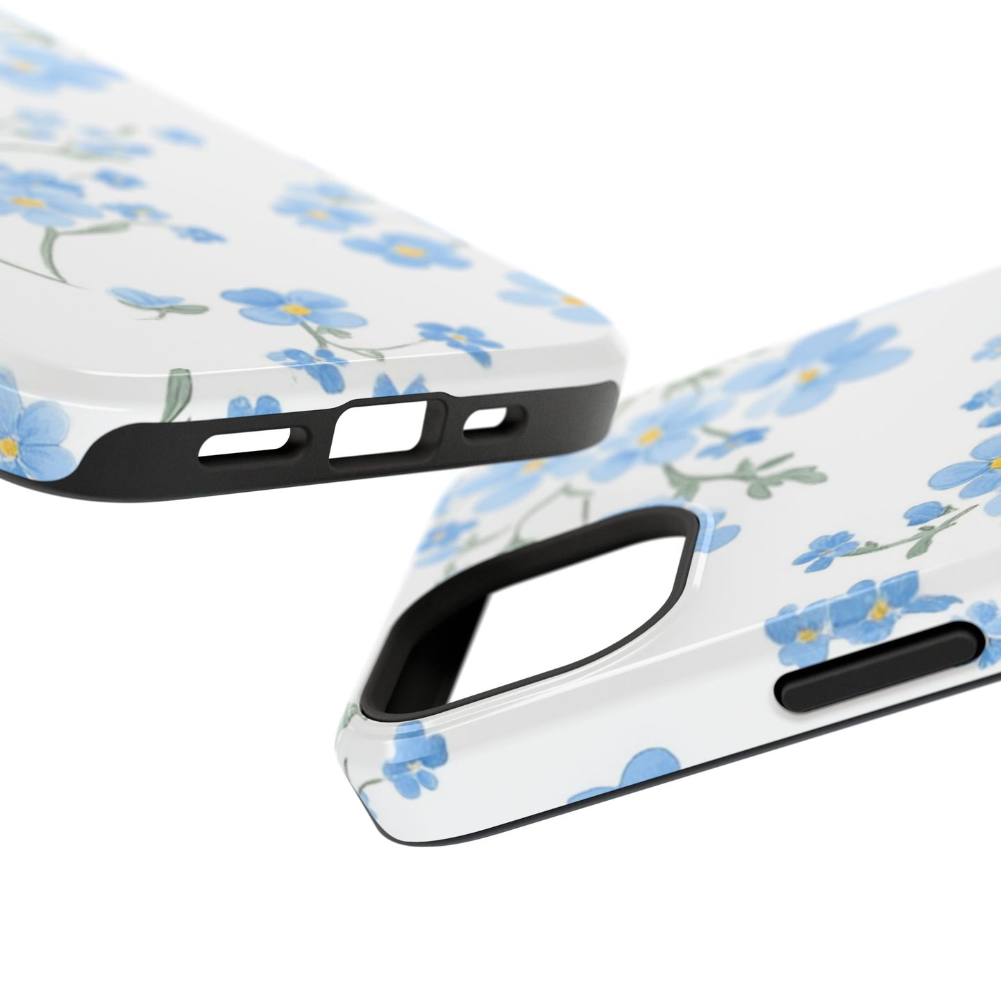 Blue Flower Design Floral Phone Case