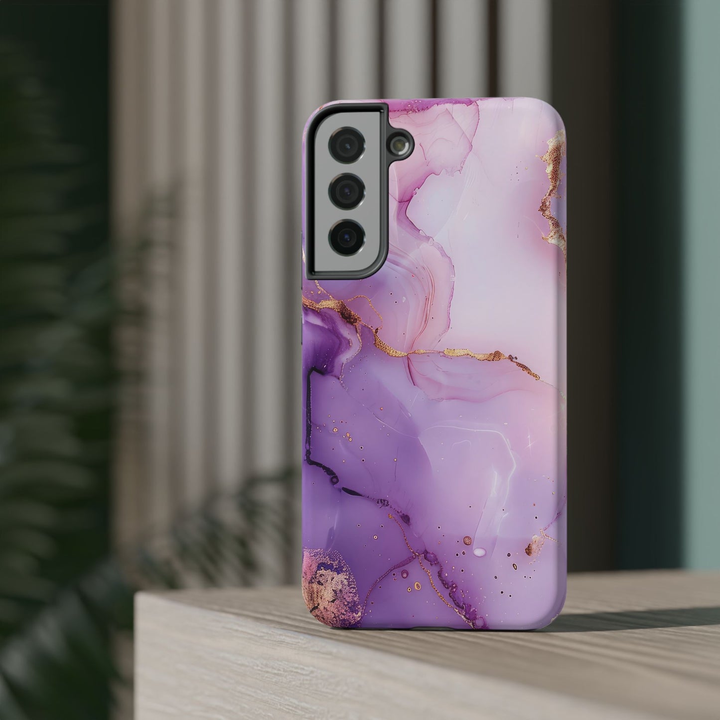 Elegant Purple Marble iPhone Case