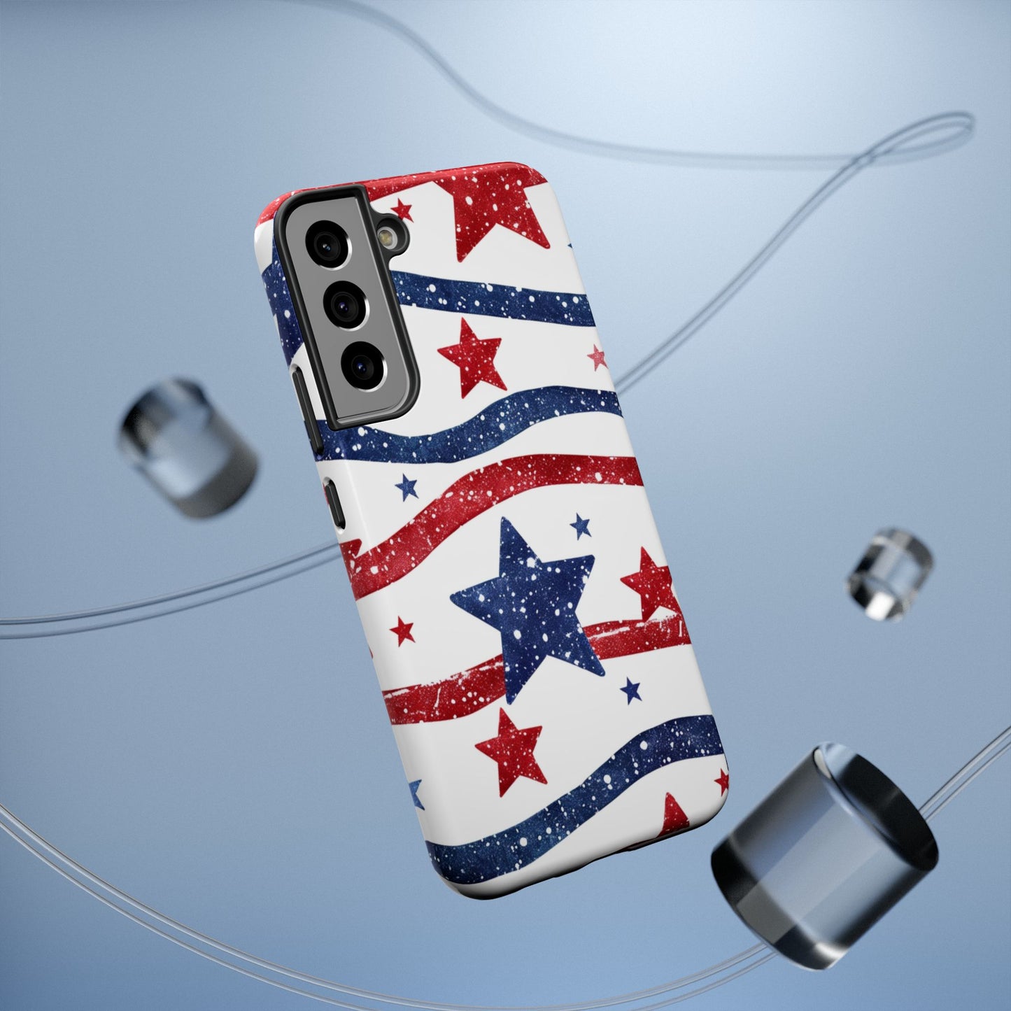 Stars & Stripes Design Impact-Resistant Phone Case