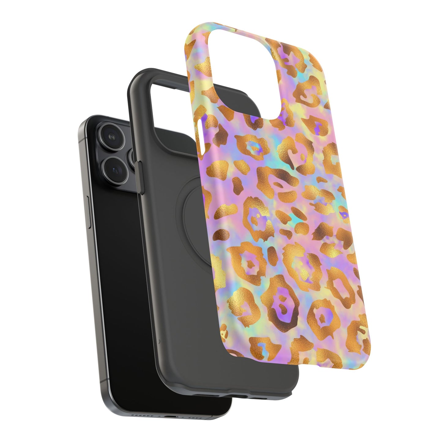 Leopard Print Impact-Resistant Phone Case