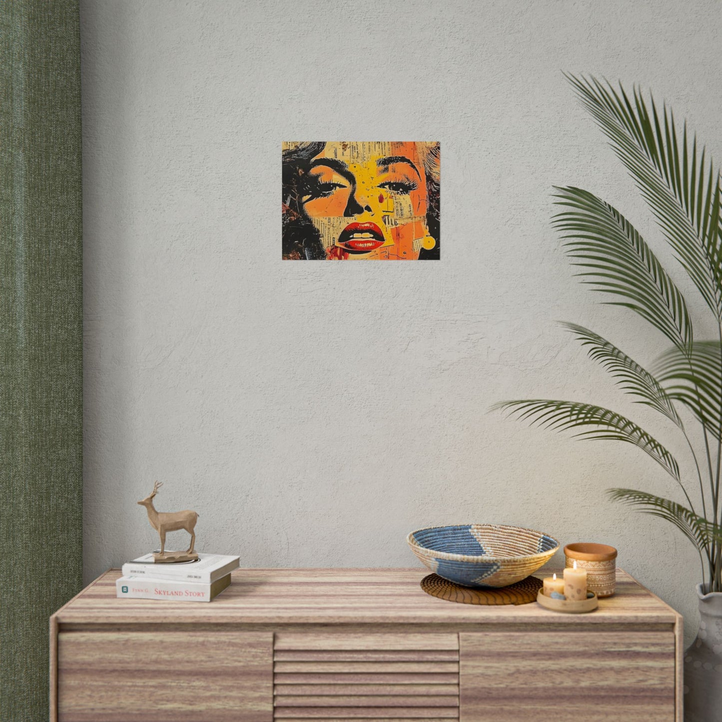 Wall Art Poster - Retro Pop Culture Woman 16, Comic Book Style