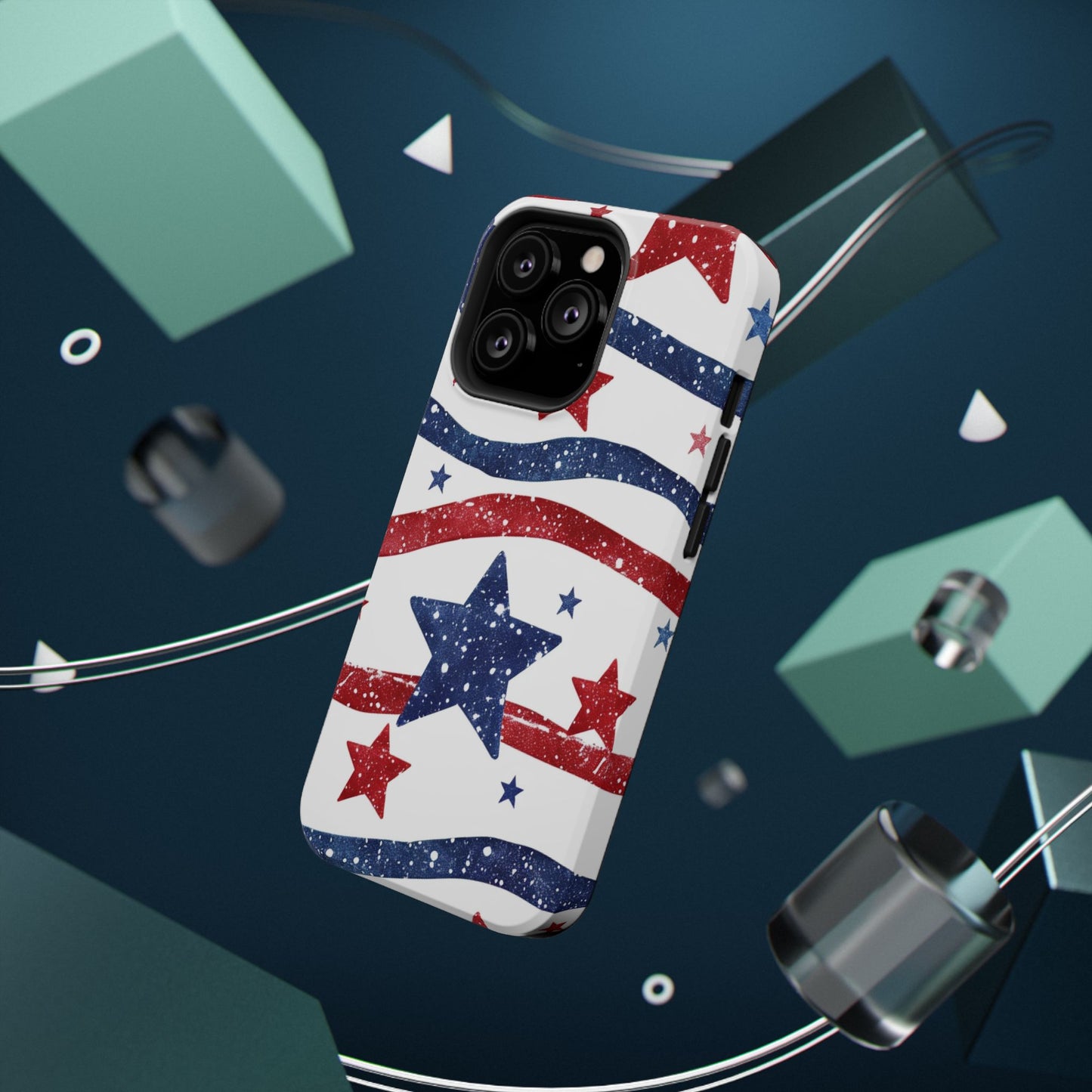 Stars & Stripes Design Impact-Resistant Phone Case