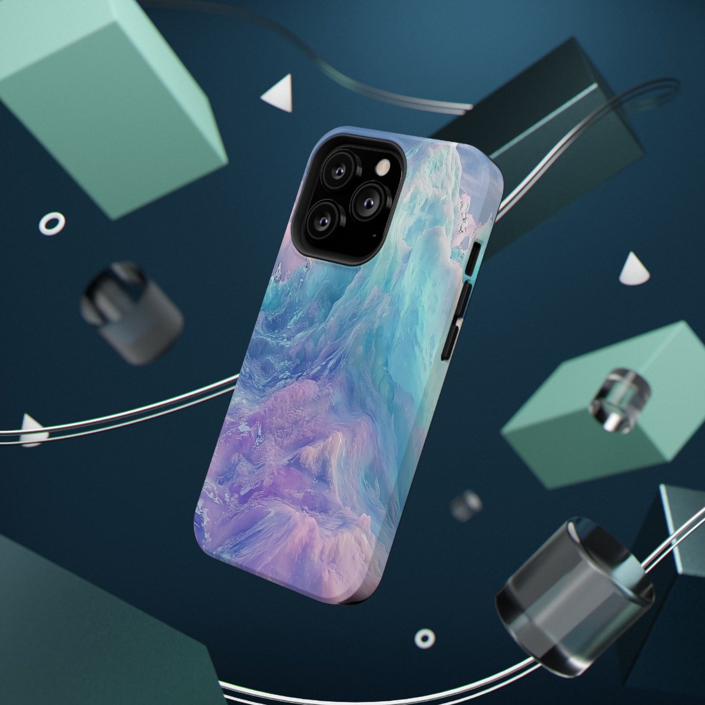 Phone Case - Colorful Abstract Waves Design