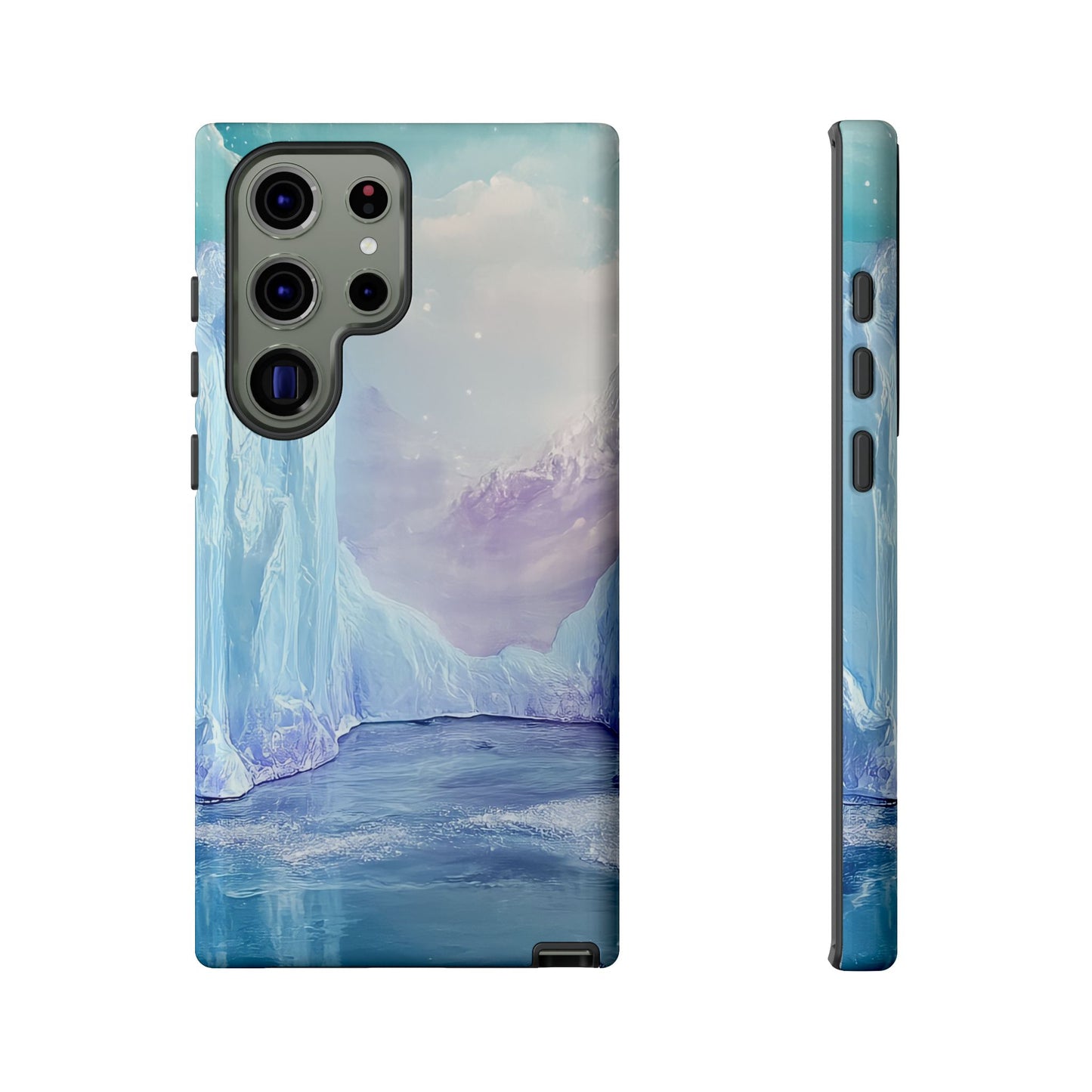 Artistic Phone Case with Iceberg Design