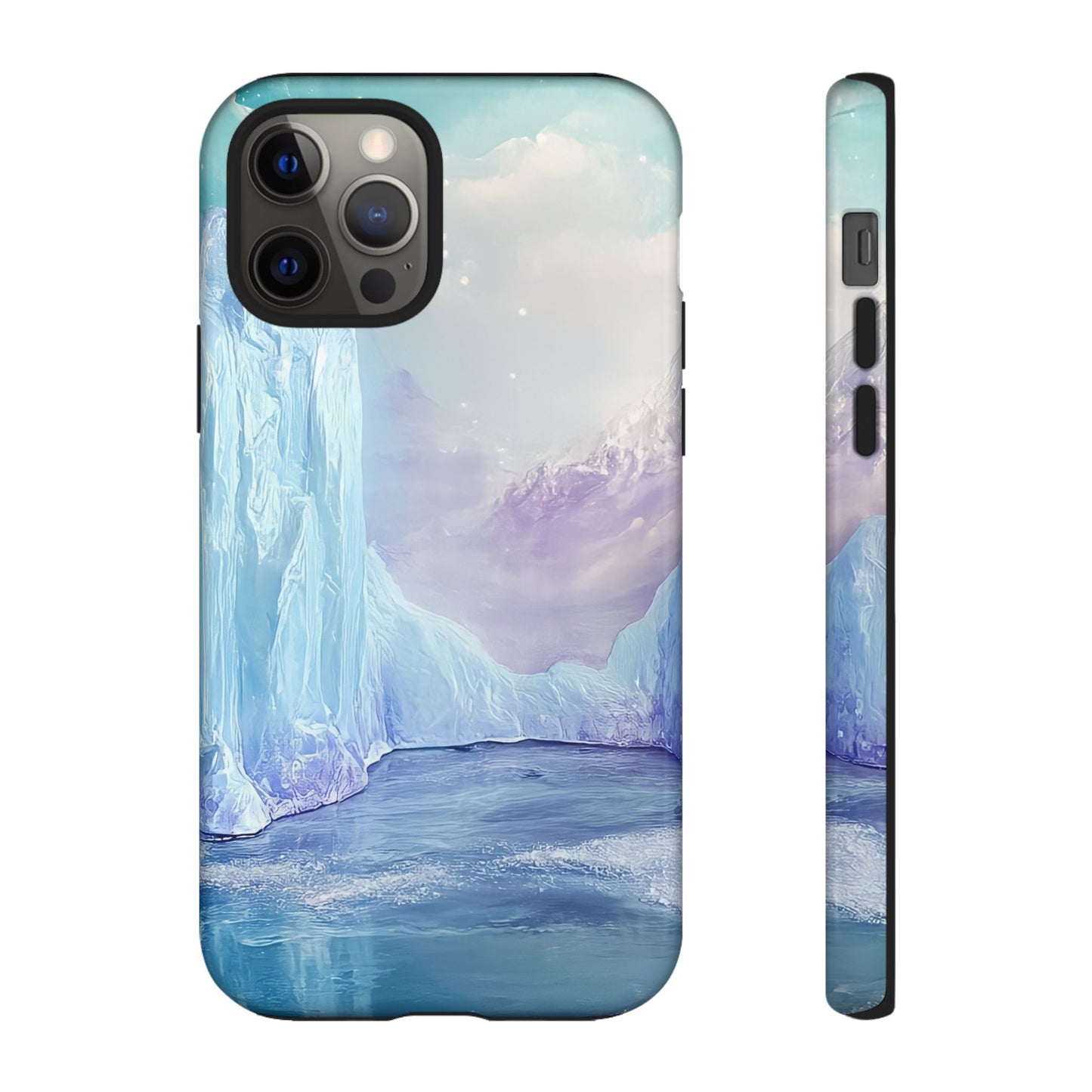 Artistic Phone Case with Iceberg Design