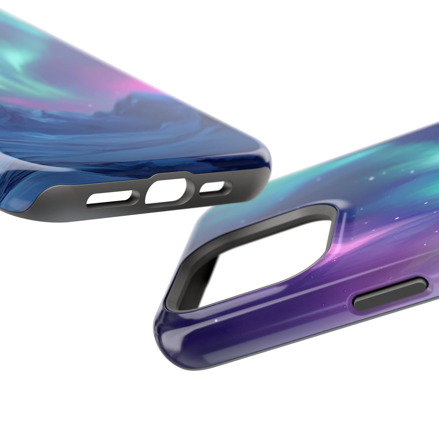 Aurora Borealis Impact-Resistant Phone Case - Colorful Northern Lights Design-2