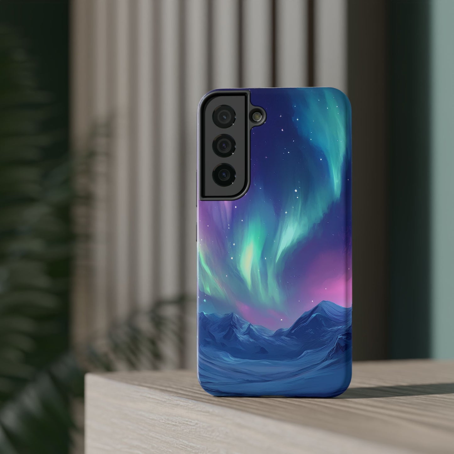 Aurora Borealis Impact-Resistant Phone Case - Colorful Northern Lights Design-2