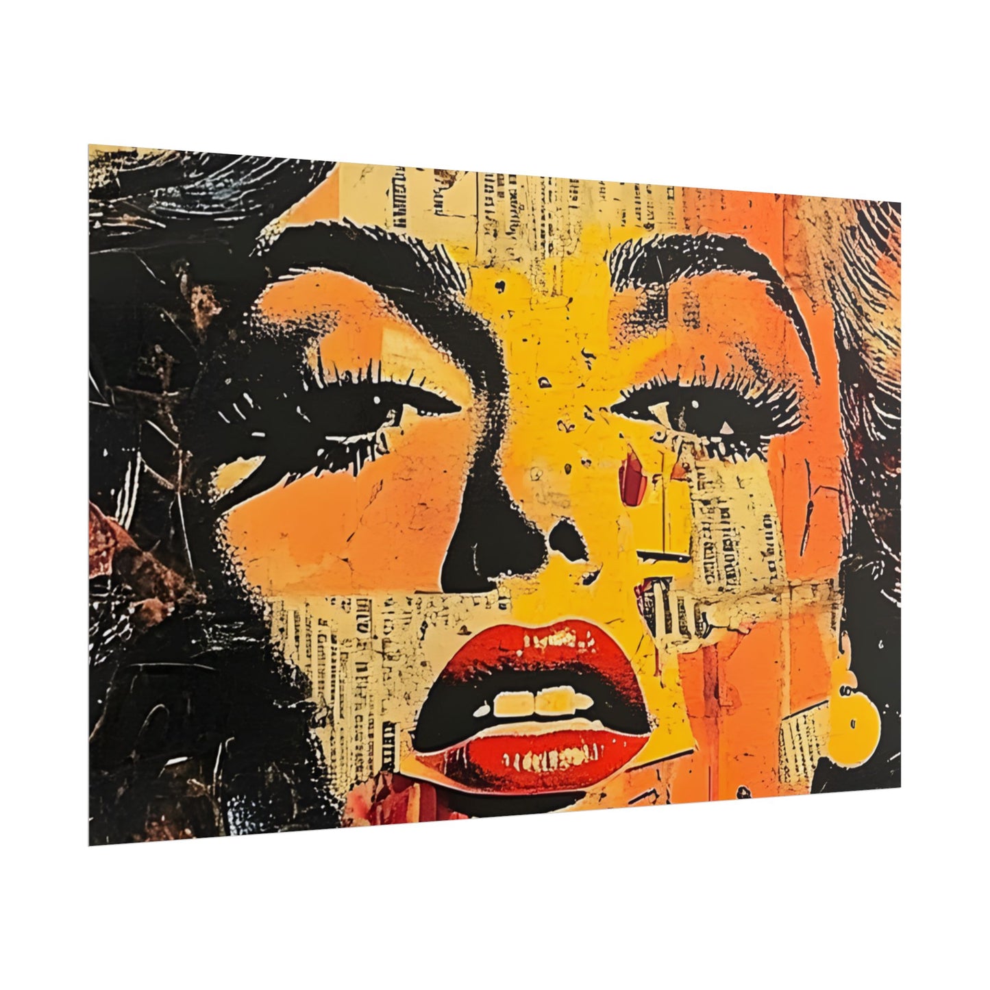Wall Art Poster - Retro Pop Culture Woman 16, Comic Book Style