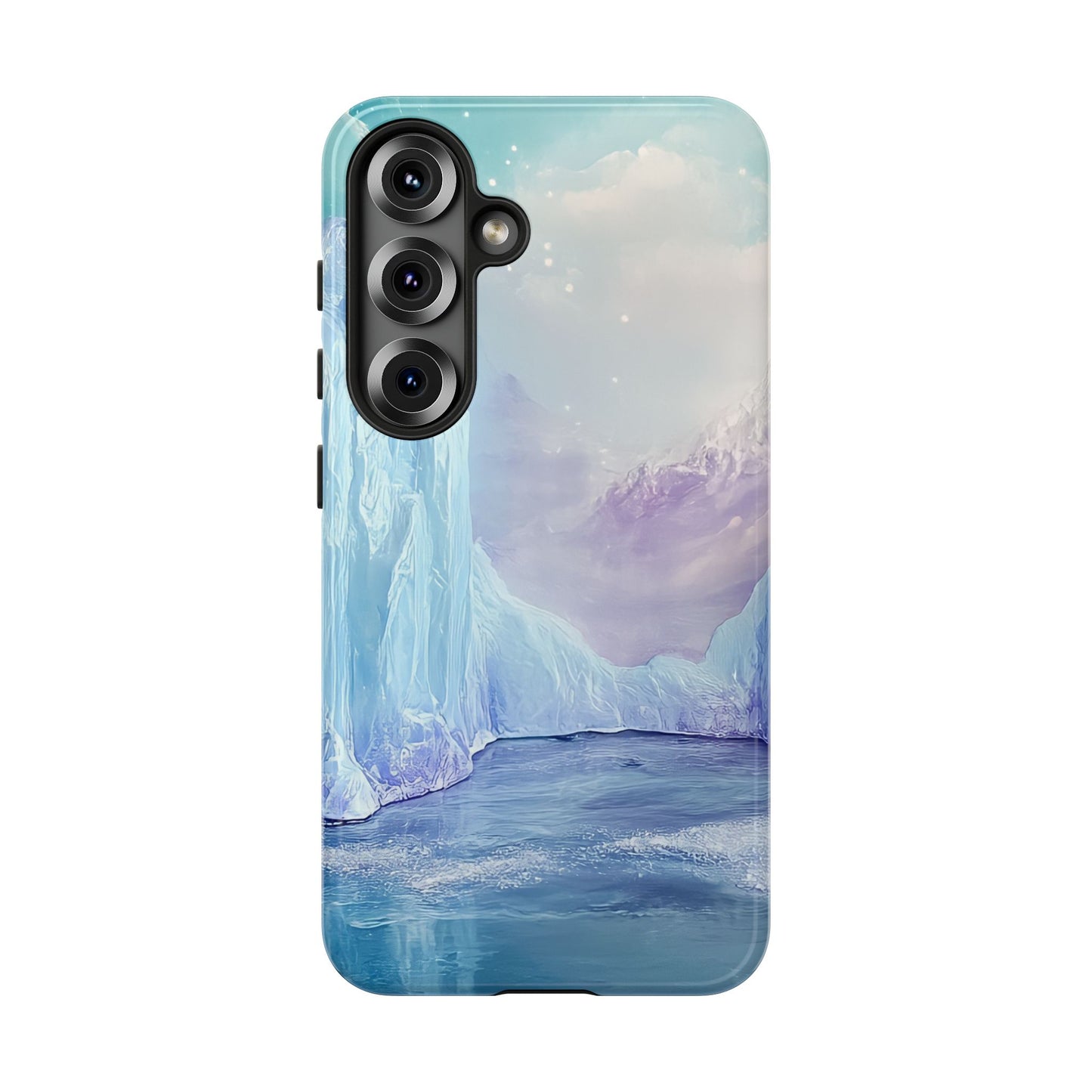 Artistic Phone Case with Iceberg Design