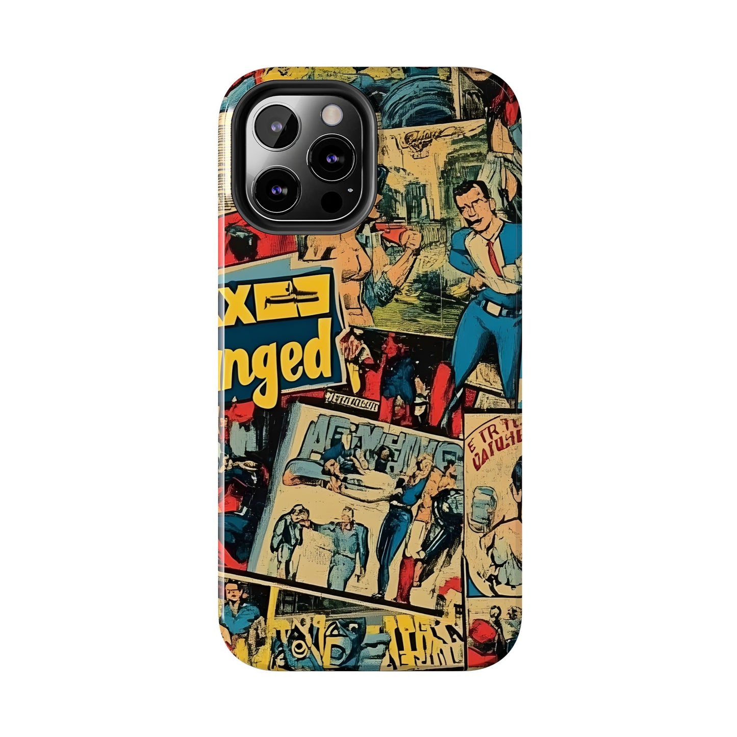 Vintage Comic - Tough Phone Cases, Superhero Phone Covers