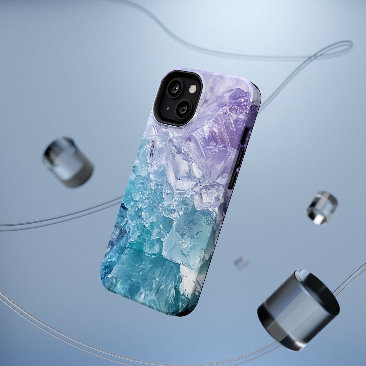 Crystal-Patterned Impact-Resistant Phone Case | Stylish Protection for Adventurers
