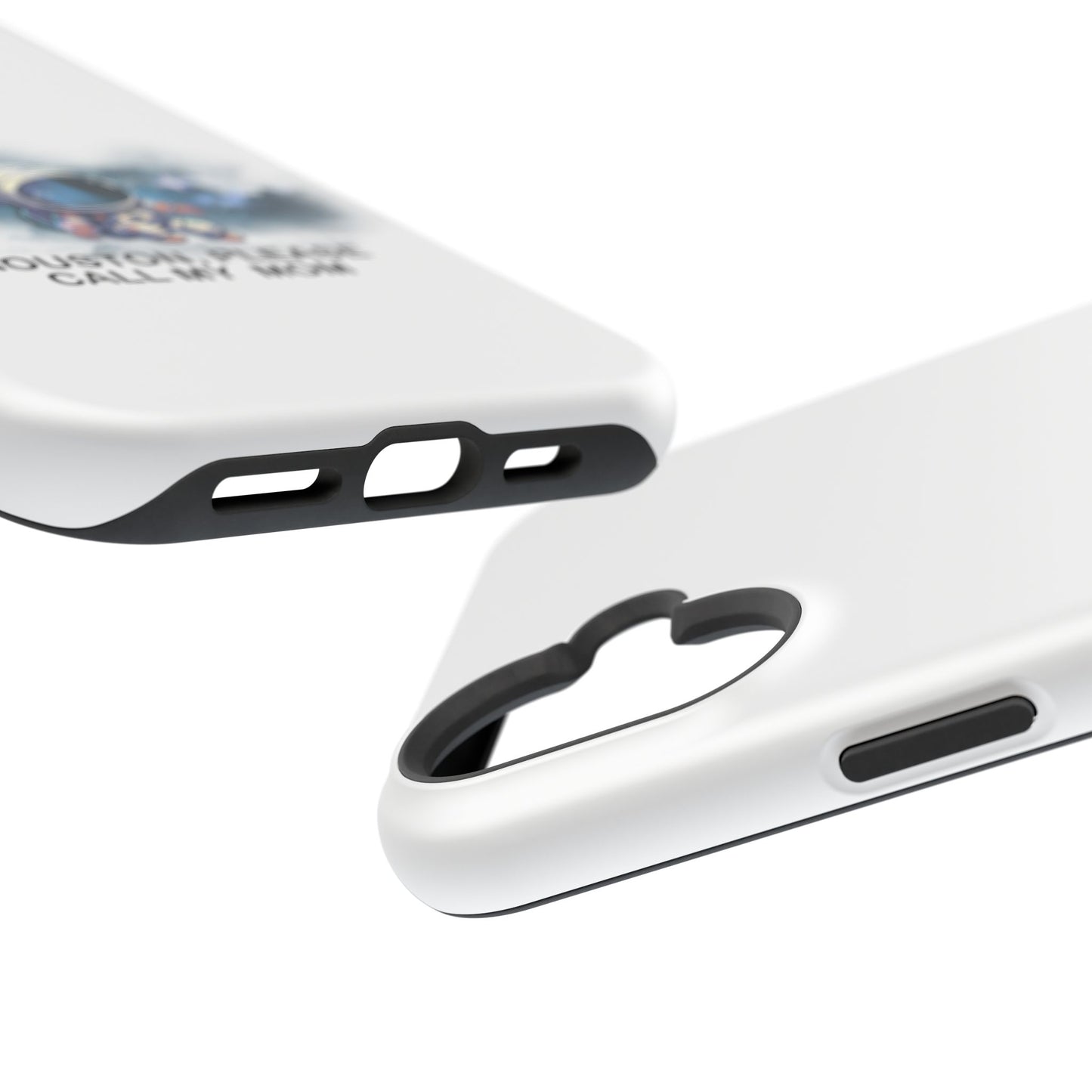 Astronaut Phone Case - "Houston, Please Call My Mom" Impact-Resistant Cover for Space Lovers