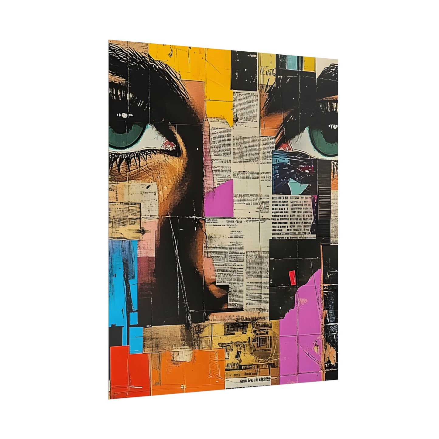 Wall Art Poster - Retro Pop Culture Woman 14 Comic Book Style