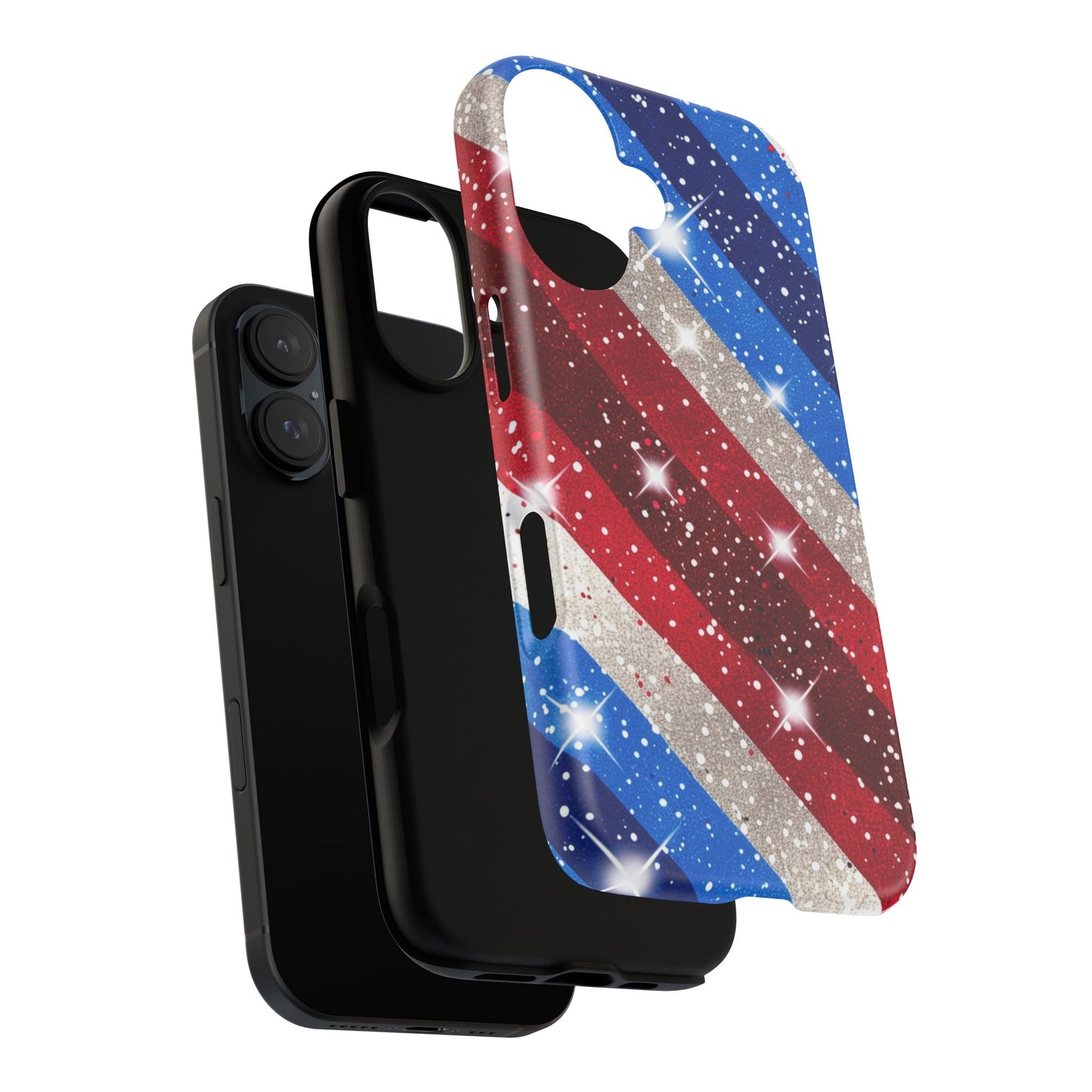 Glittery Patriotic Phone Case - Tough Cases