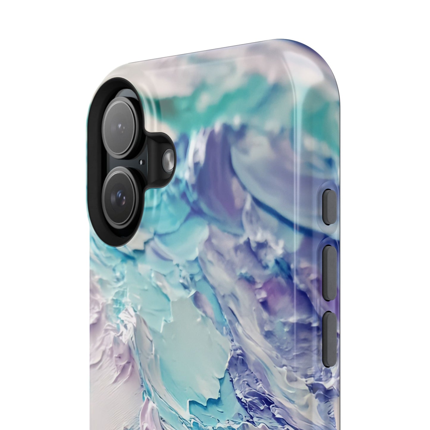Aqua Abstract Impact-Resistant Phone Case