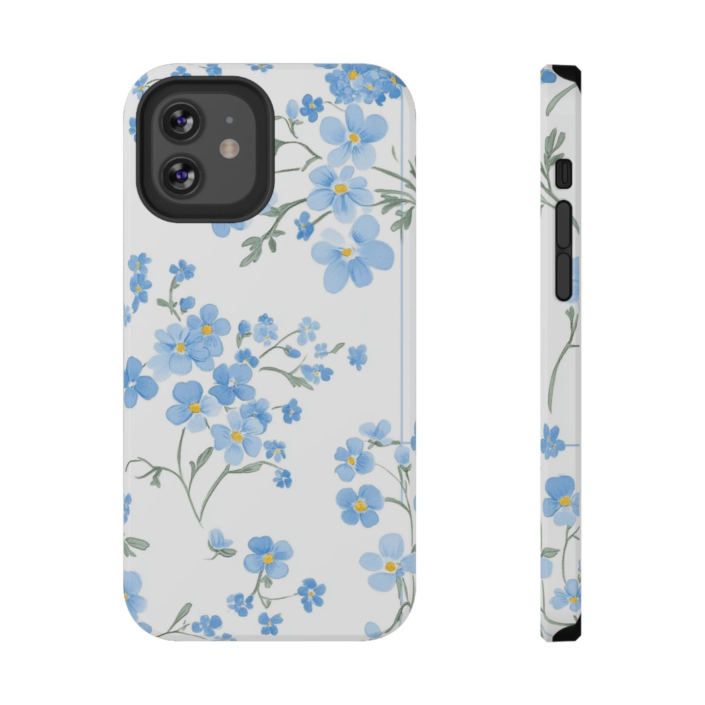 Blue Flower Design Floral Phone Case