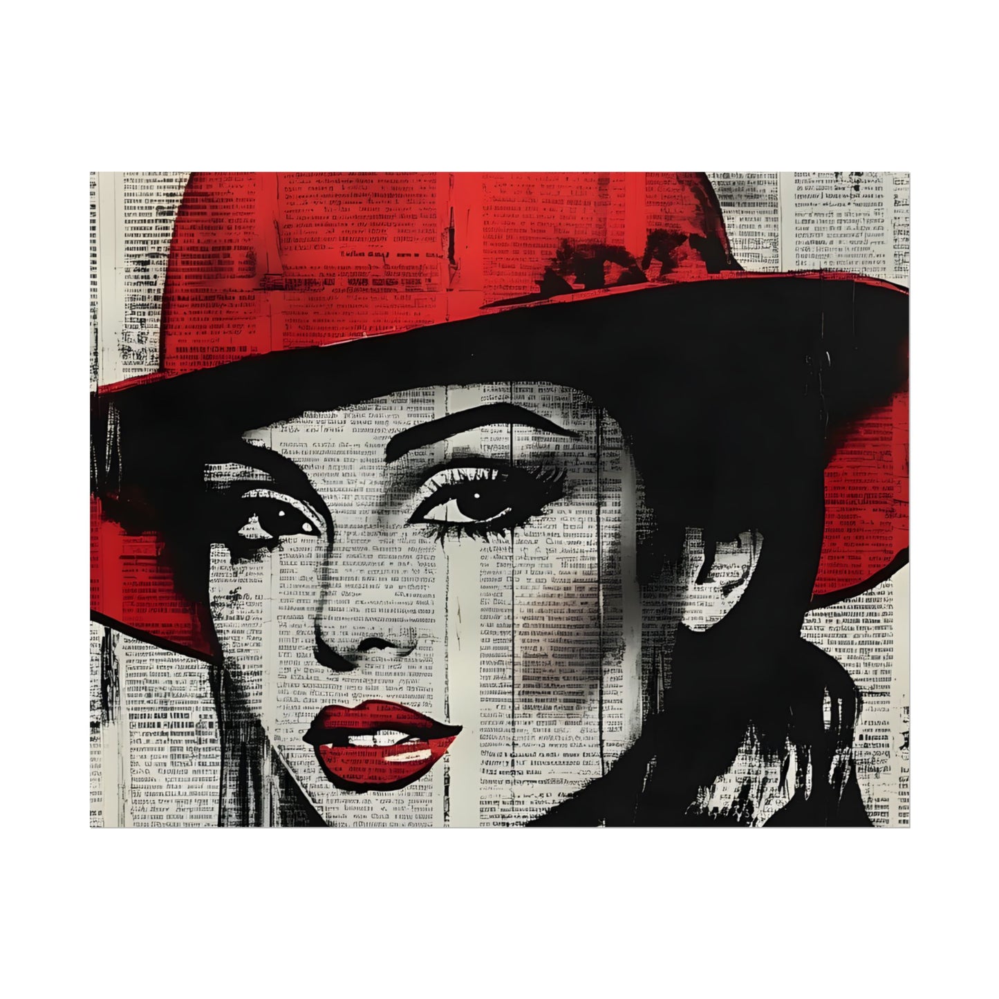 Retro Pop Culture woman 4 - Vintage poster, Wall Art