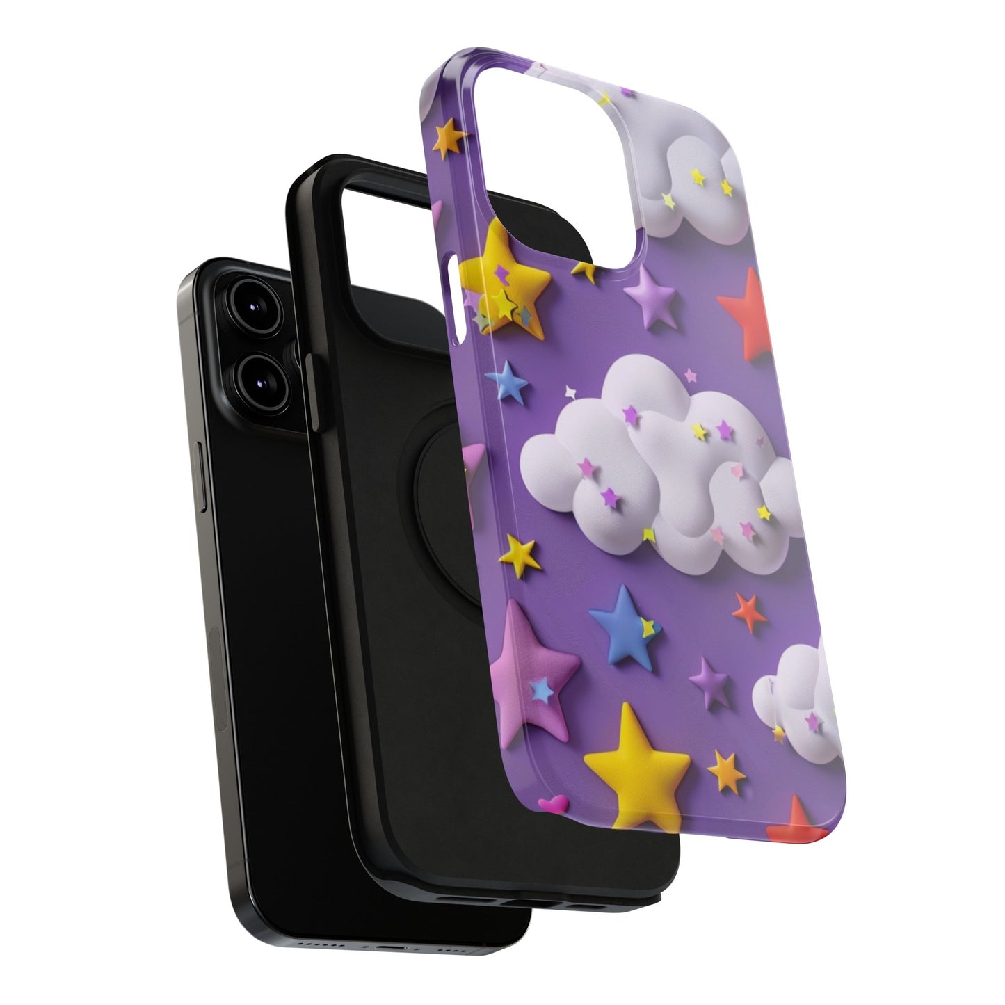 Colorful Cloud & Star Phone Case