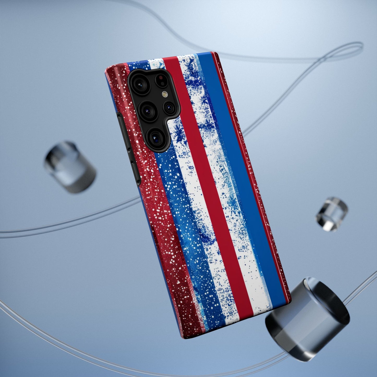 Patriotic Stripes Impact-Resistant Phone Case