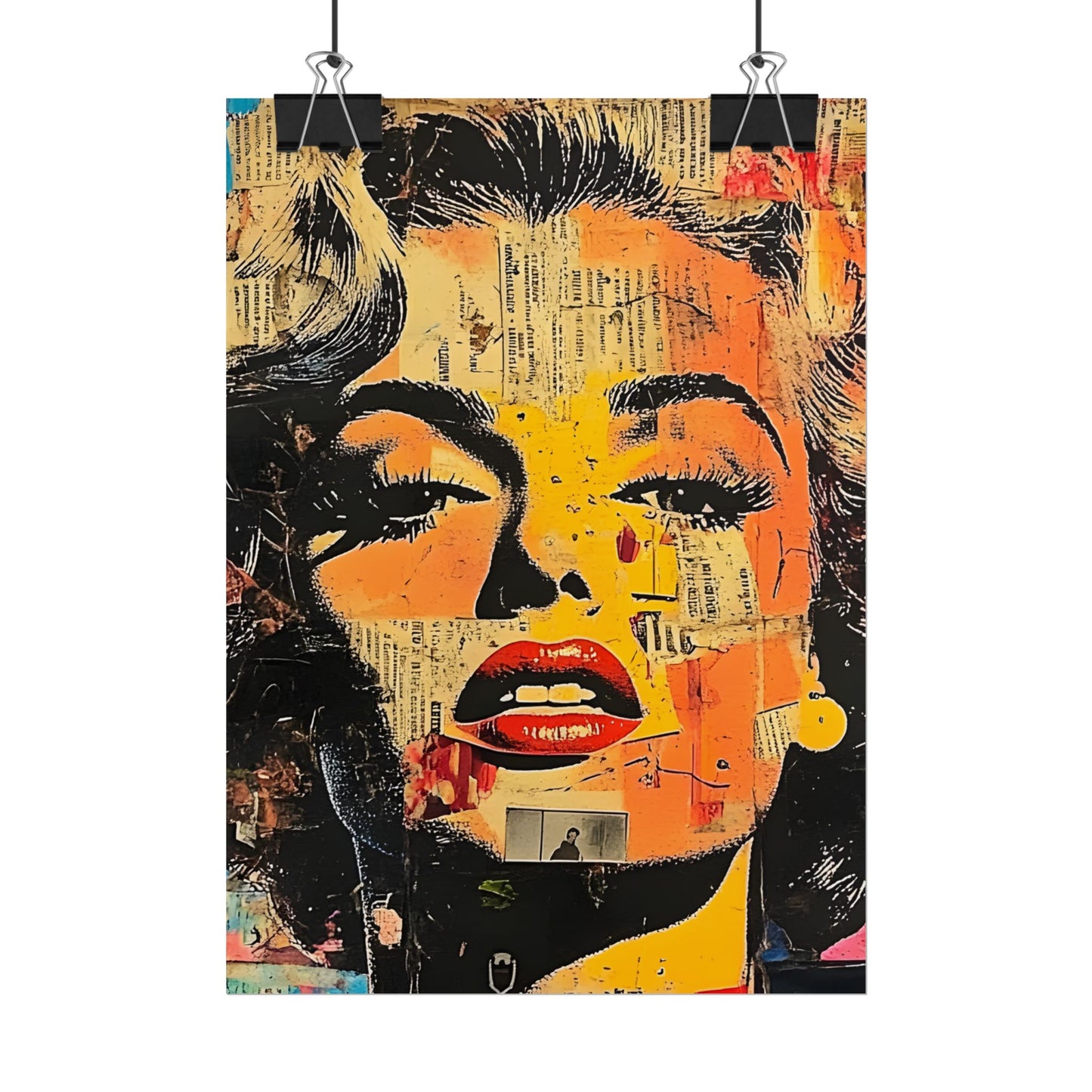 Wall Art Poster - Retro Pop Culture Woman 16, Comic Book Style