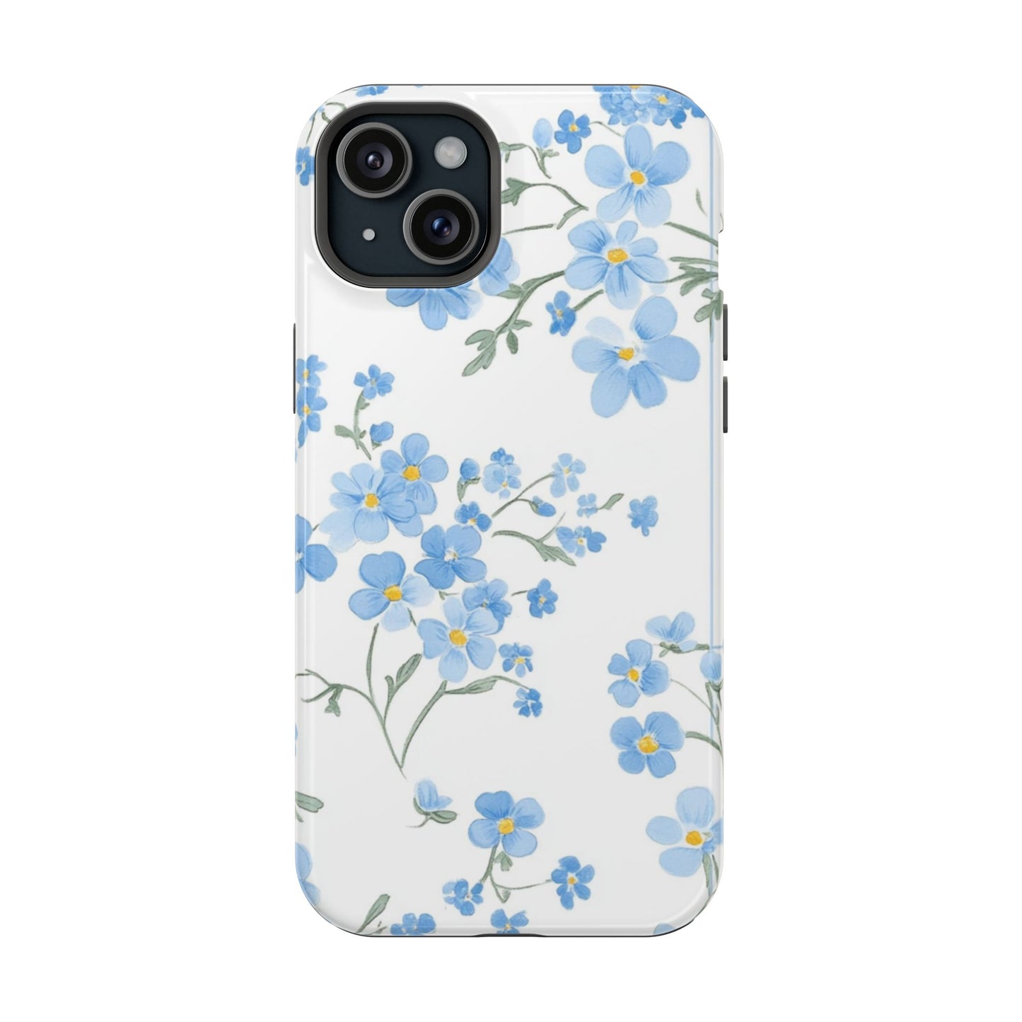 Blue Flower Design Floral Phone Case