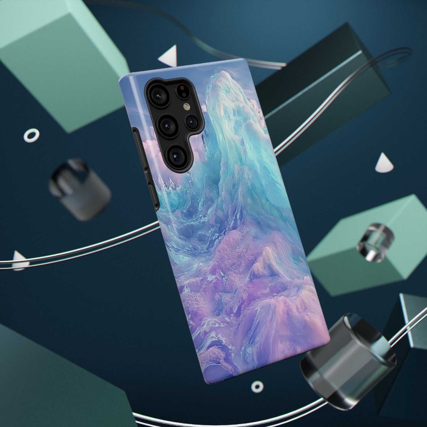 Phone Case - Colorful Abstract Waves Design