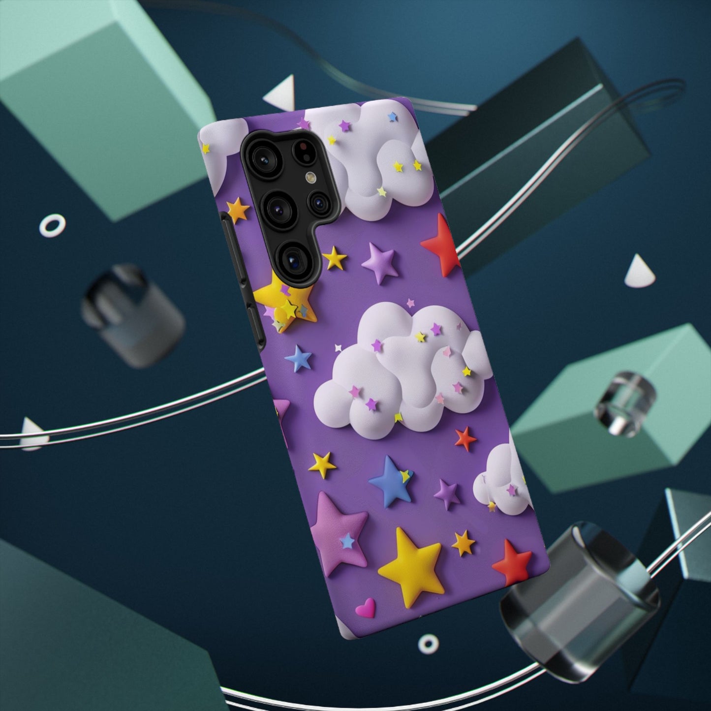 Colorful Cloud & Star Phone Case