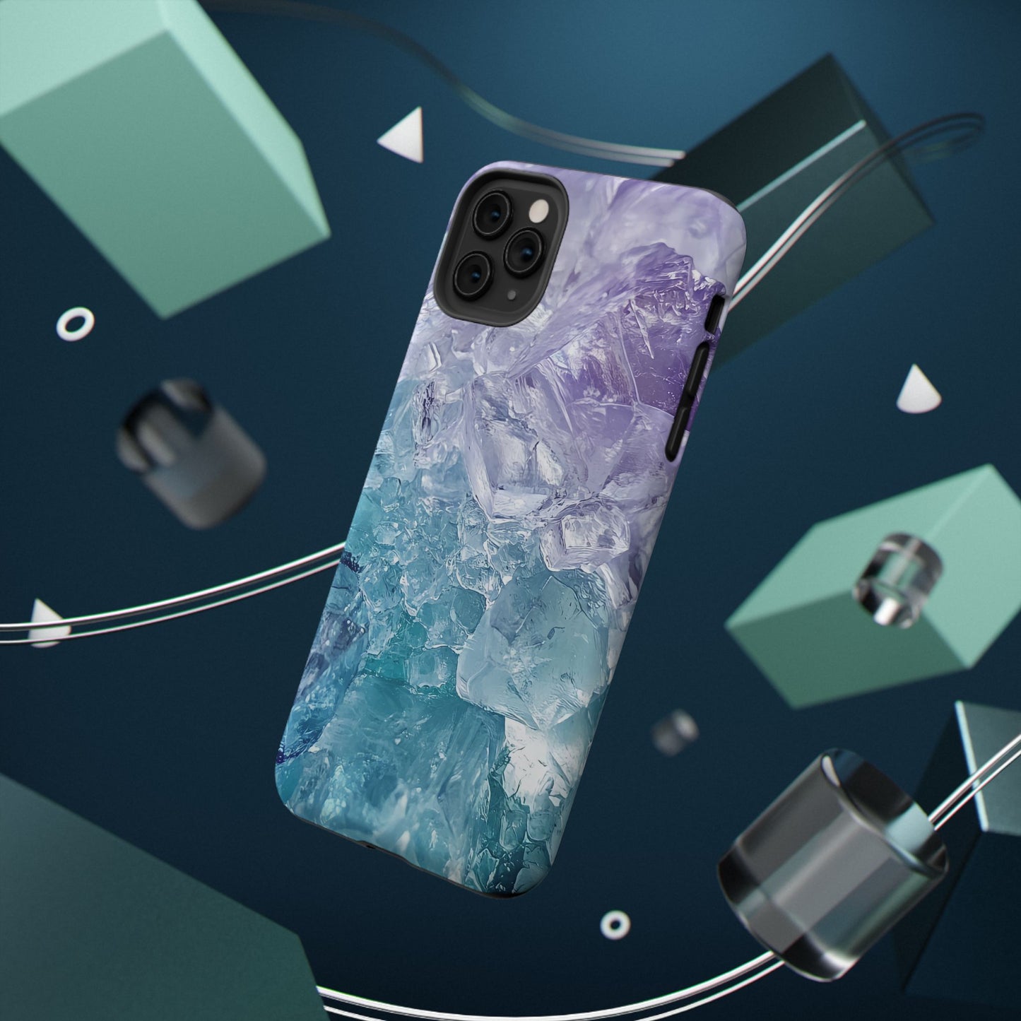Crystal-Patterned Impact-Resistant Phone Case | Stylish Protection for Adventurers