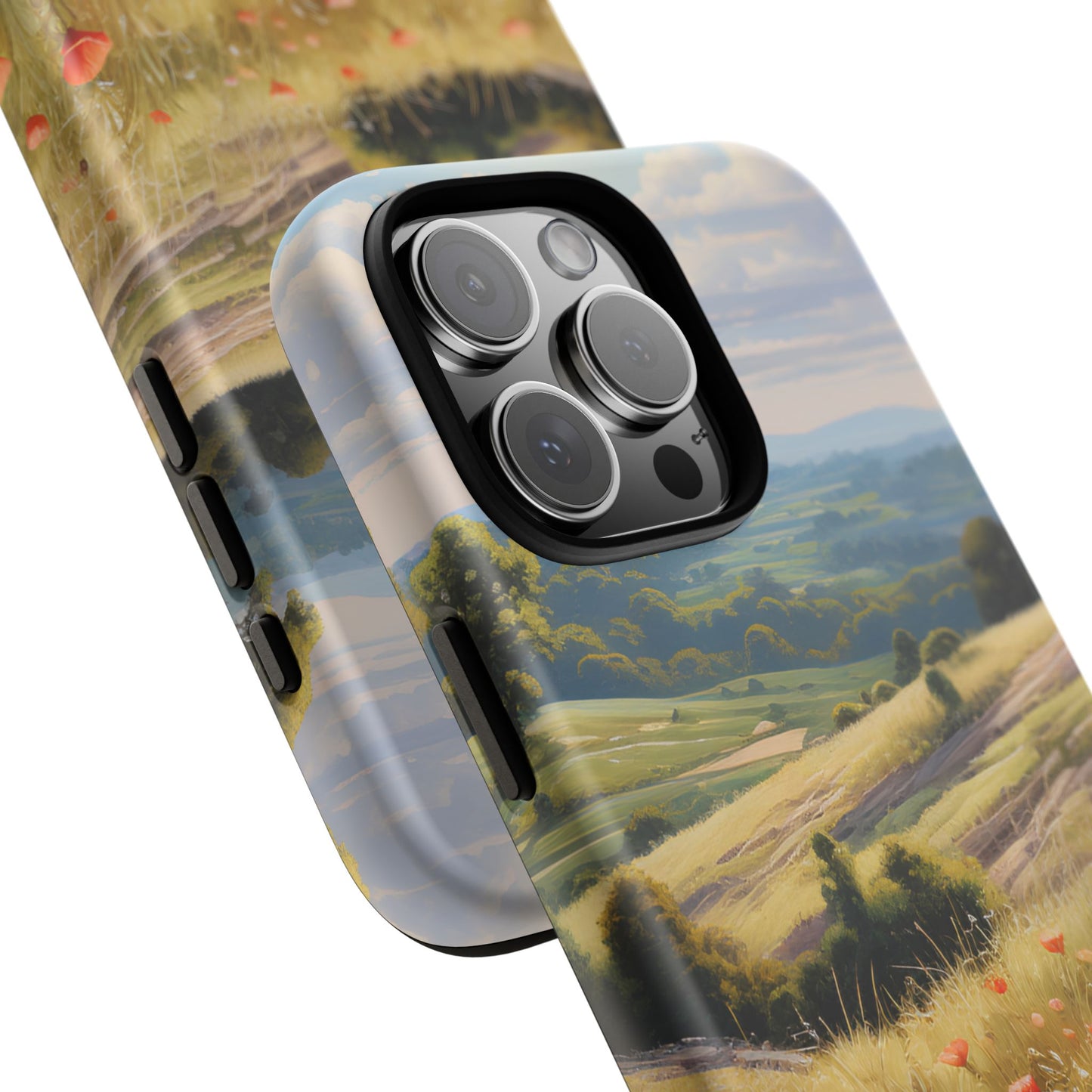 Phone Case with Beautiful Poppy Field Design