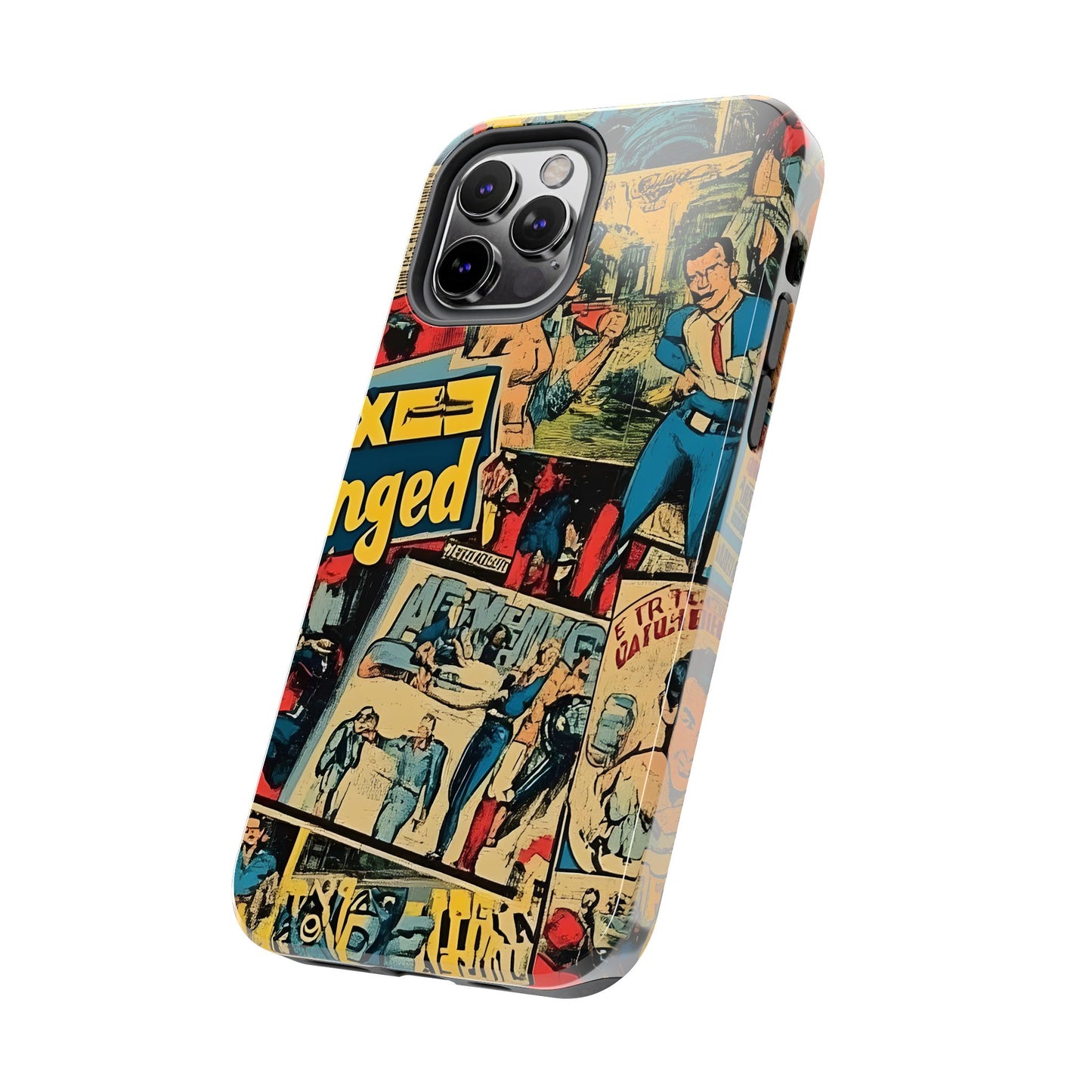 Vintage Comic - Tough Phone Cases, Superhero Phone Covers