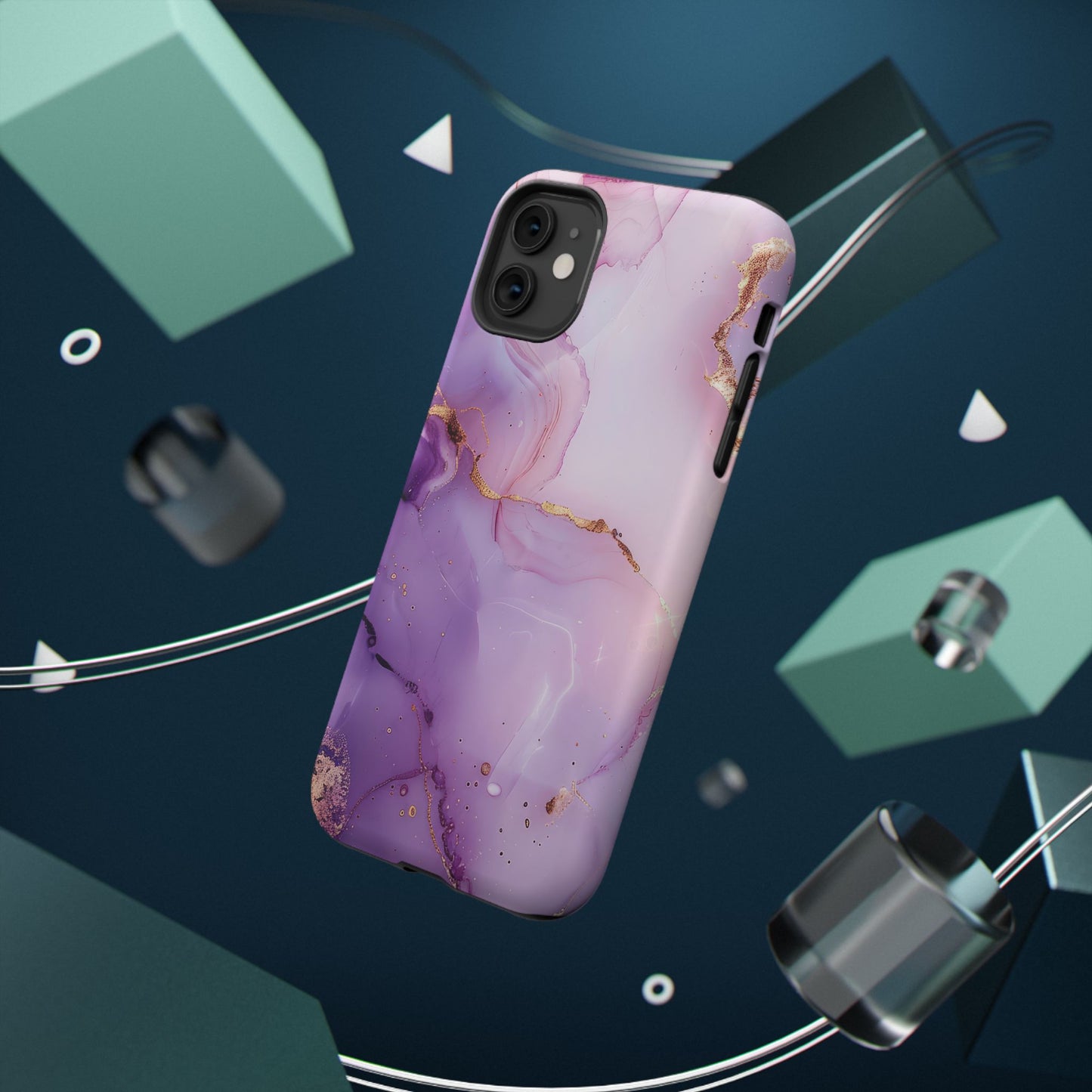 Elegant Purple Marble iPhone Case