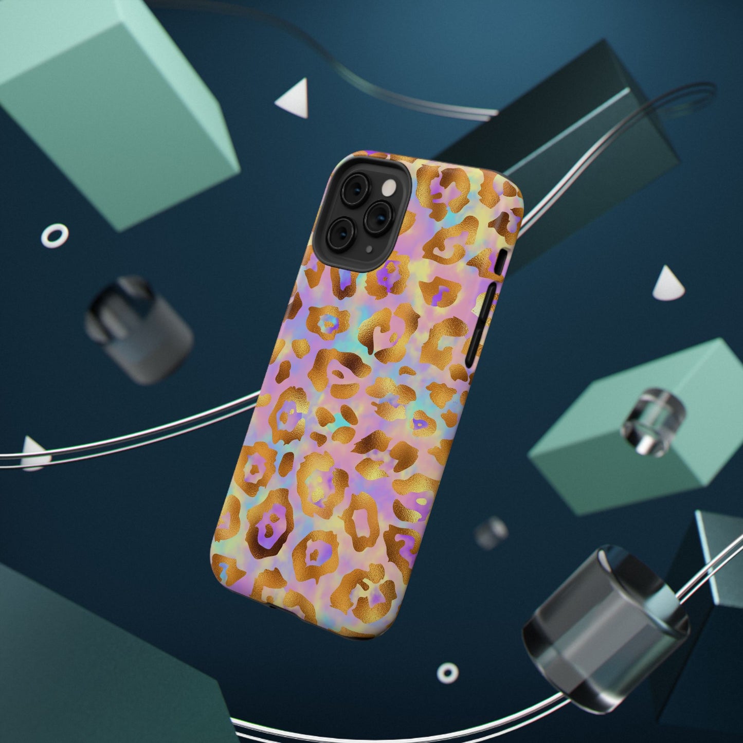Leopard Print Impact-Resistant Phone Case
