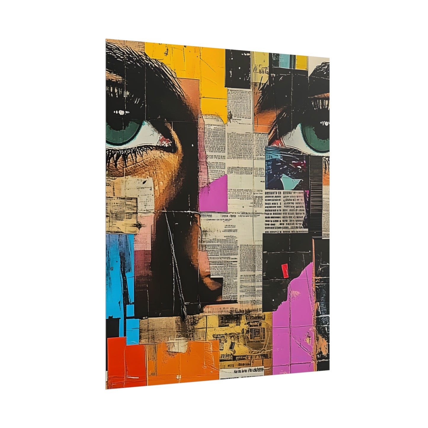 Wall Art Poster - Retro Pop Culture Woman 14 Comic Book Style