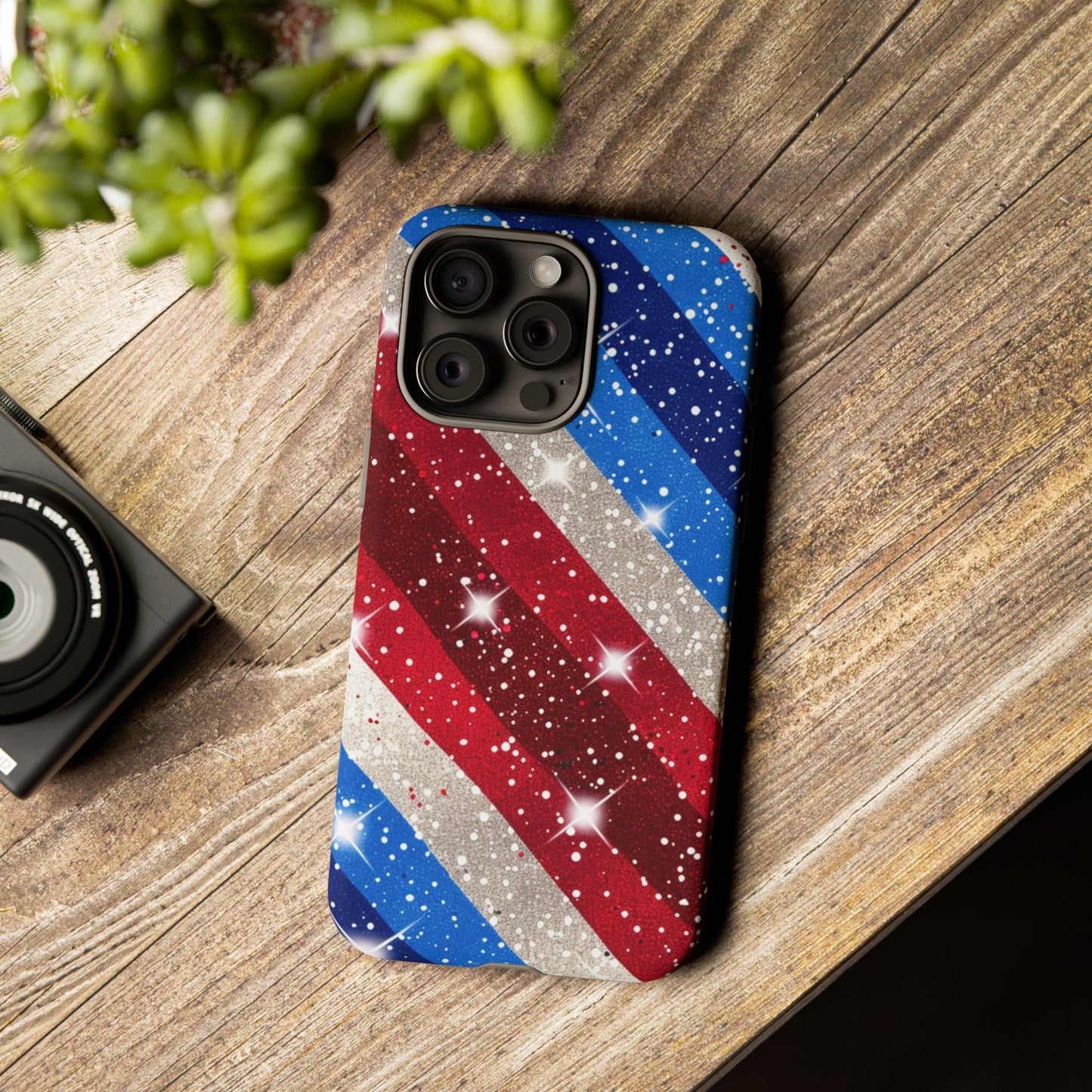 Glittery Patriotic Phone Case - Tough Cases
