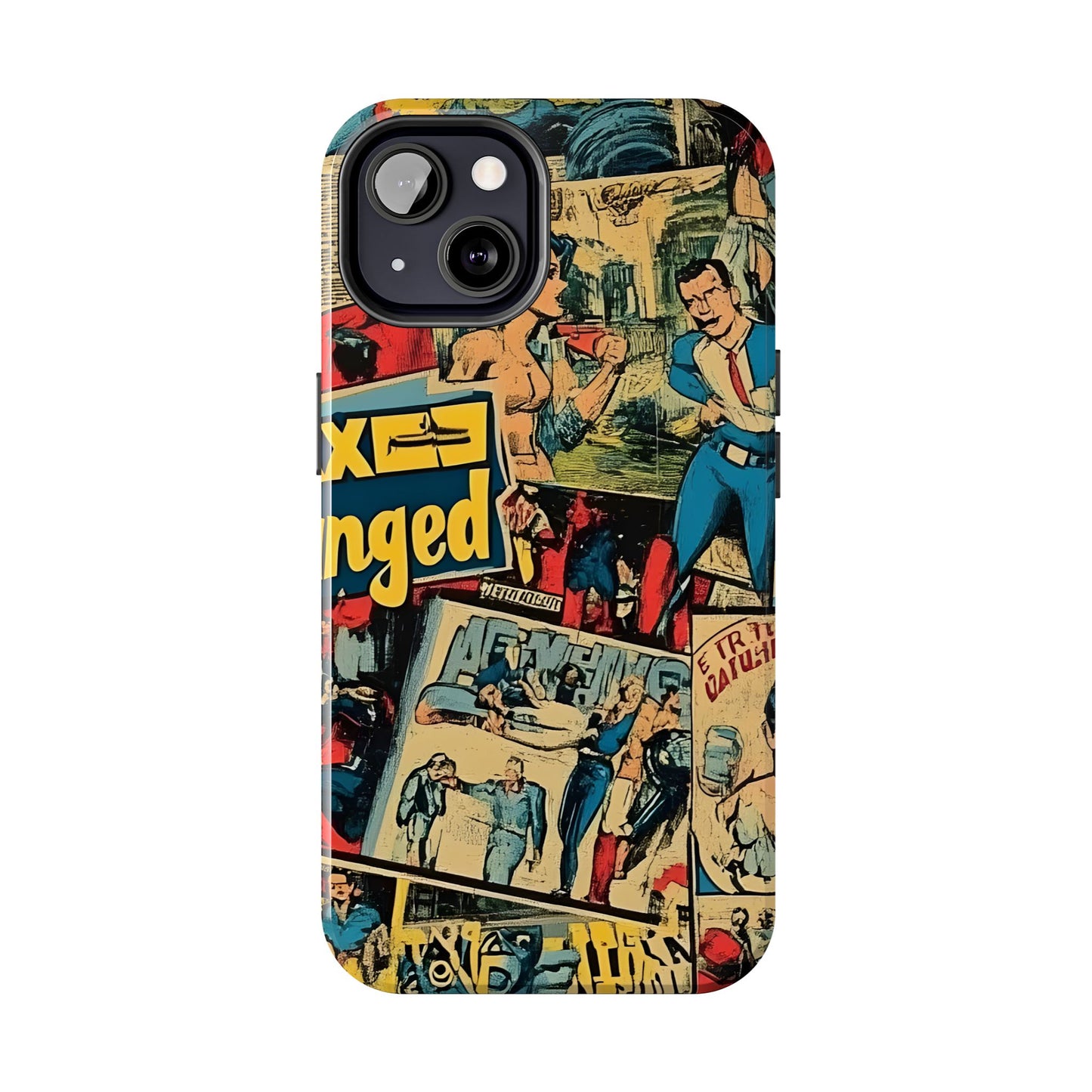 Vintage Comic - Tough Phone Cases, Superhero Phone Covers