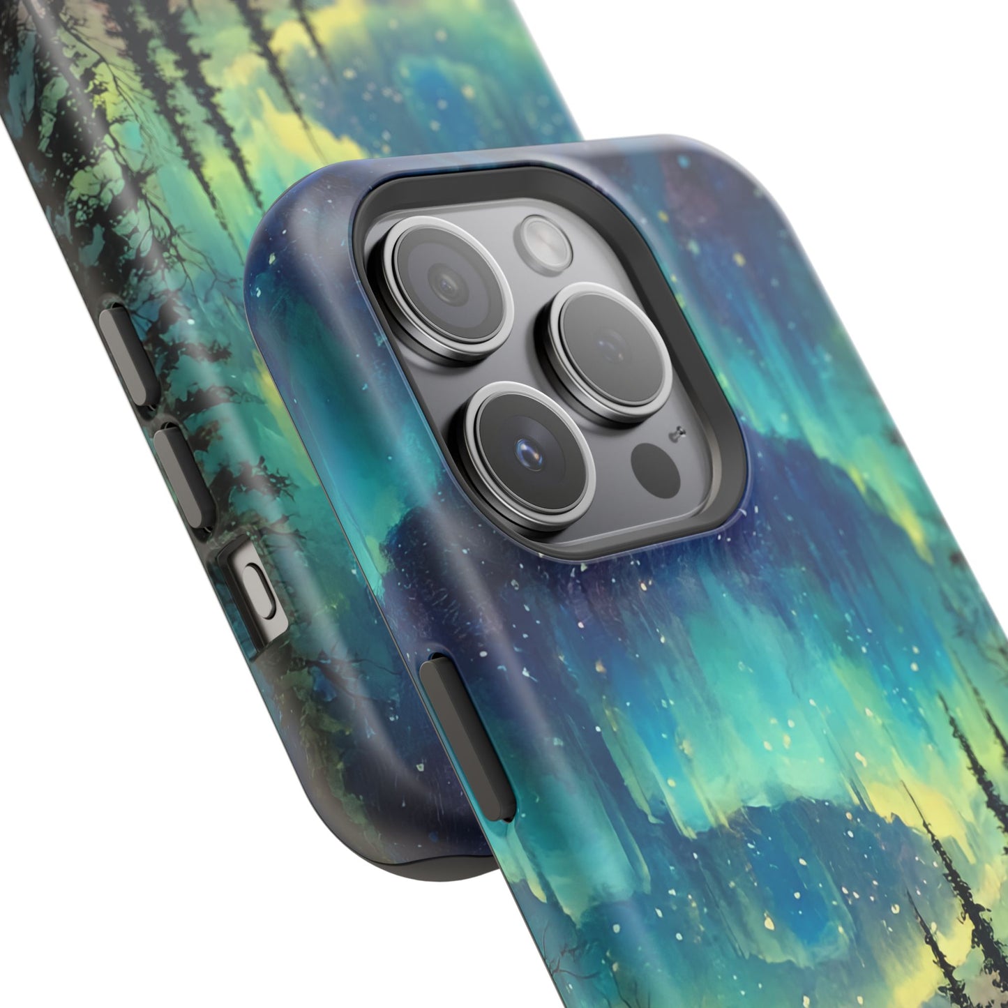 Aurora Borealis Impact-Resistant Phone Case - Durable Protection with Stunning Northern Lights Design