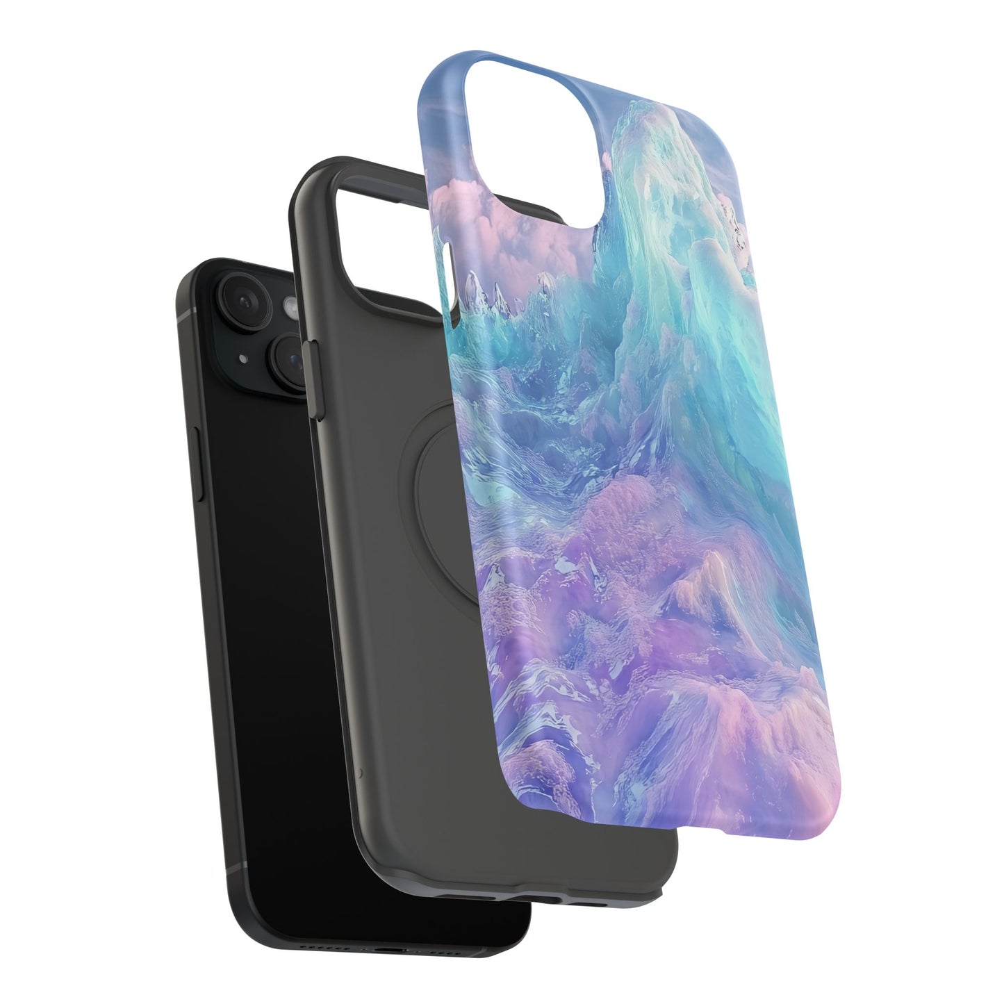 Phone Case - Colorful Abstract Waves Design
