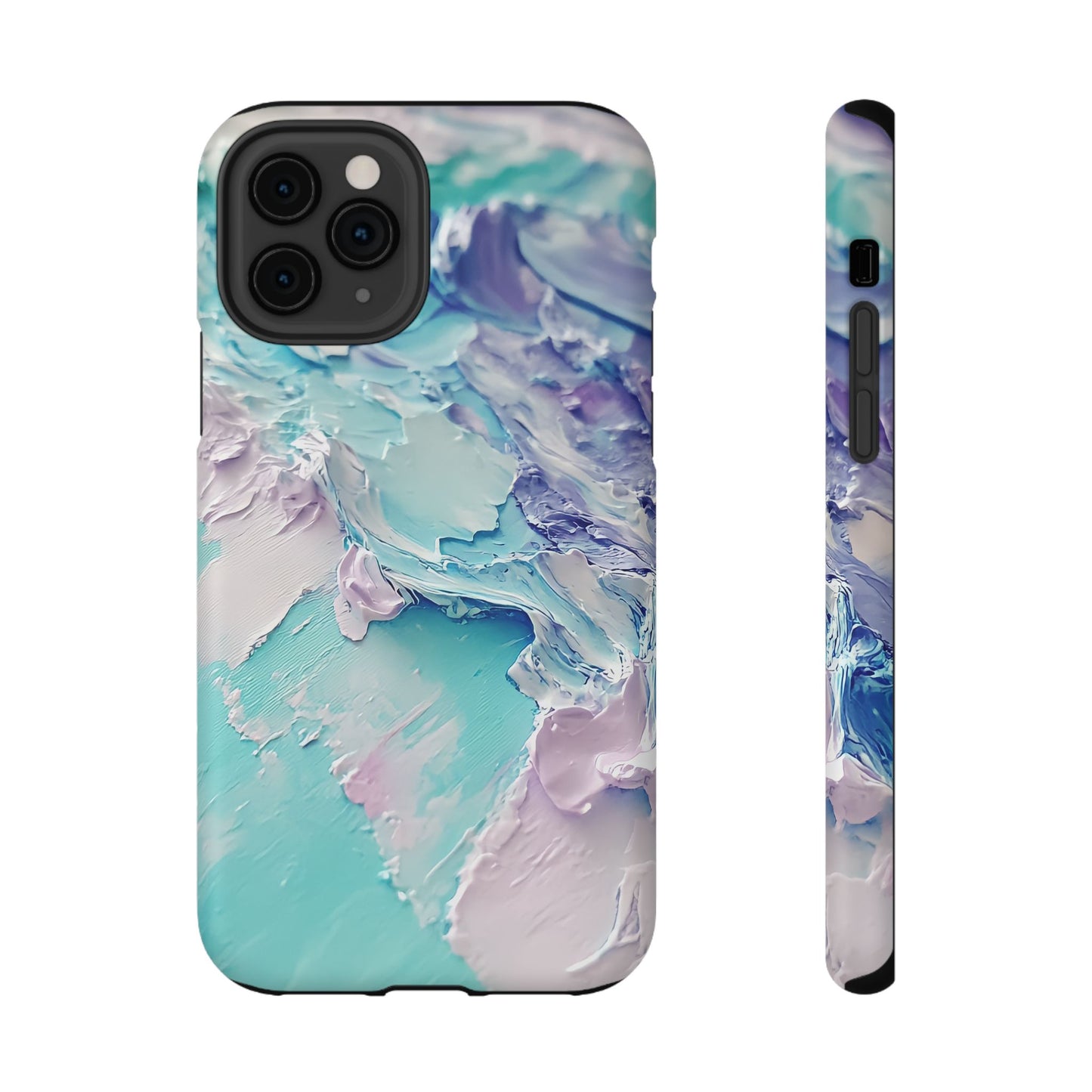 Aqua Abstract Impact-Resistant Phone Case
