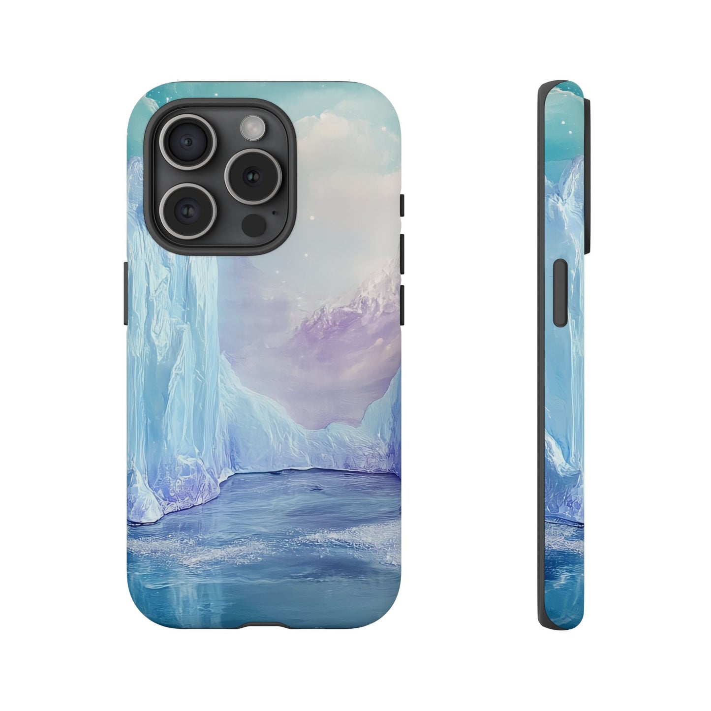 Artistic Phone Case with Iceberg Design