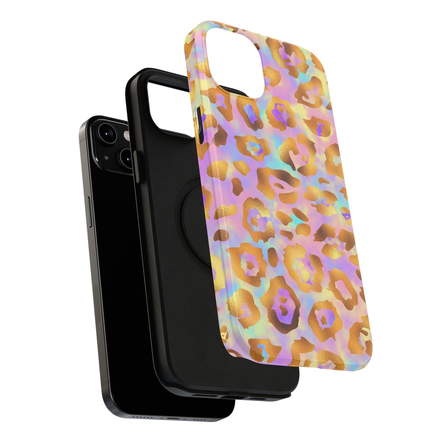 Leopard Print Impact-Resistant Phone Case