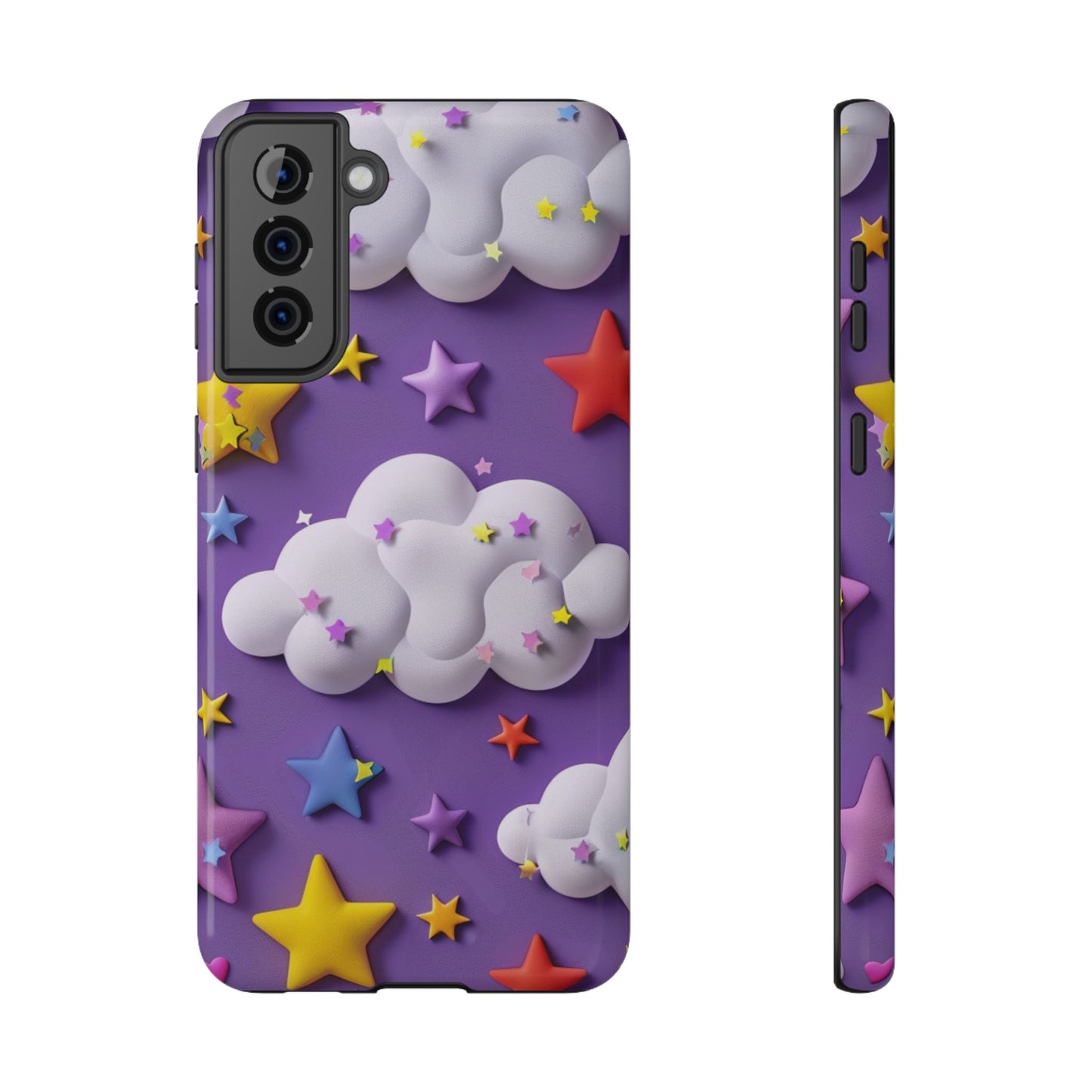 Colorful Cloud & Star Phone Case