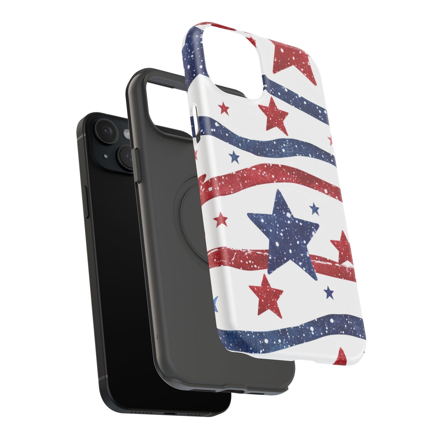 Stars & Stripes Design Impact-Resistant Phone Case
