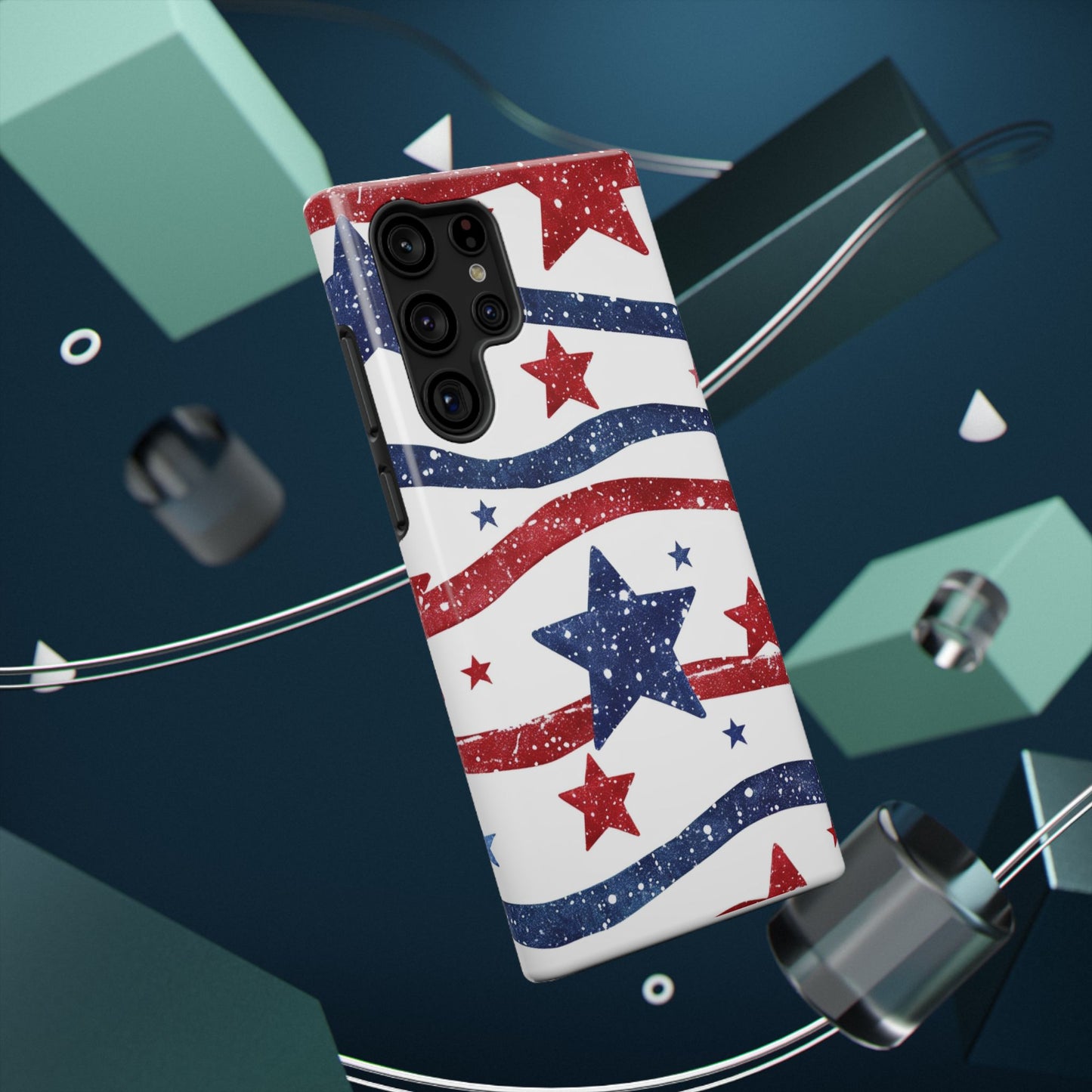 Stars & Stripes Design Impact-Resistant Phone Case
