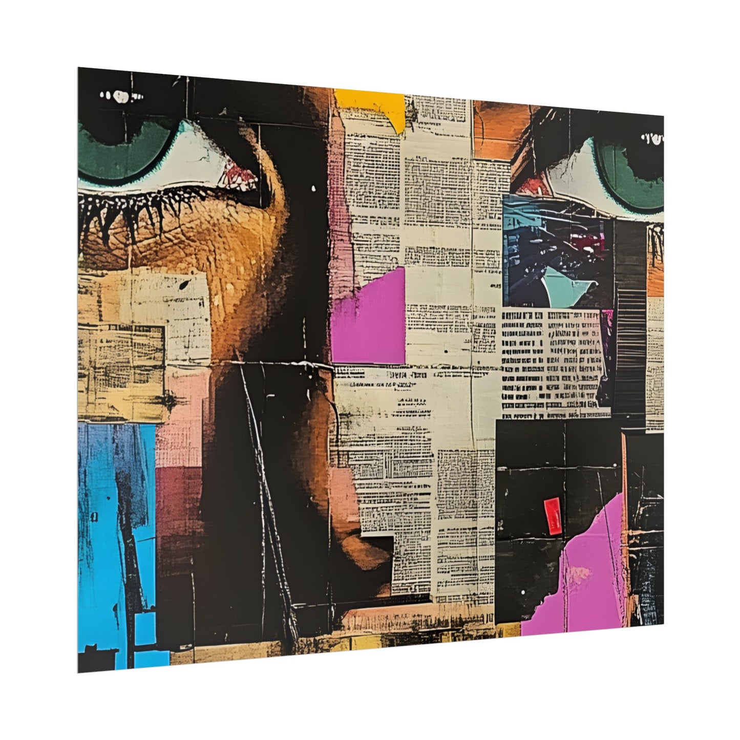 Wall Art Poster - Retro Pop Culture Woman 14 Comic Book Style